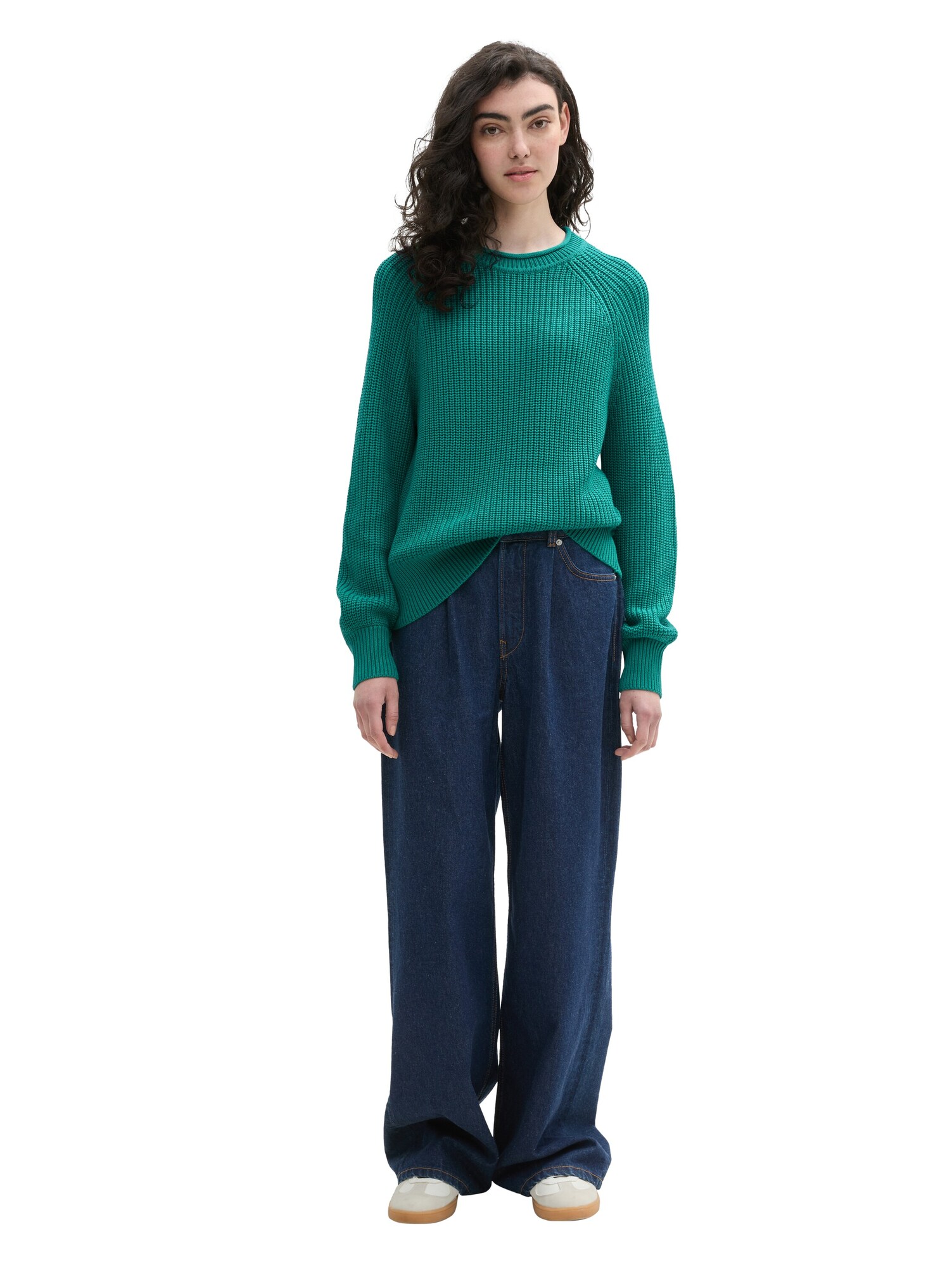 TOM TAILOR DENIM Pulóver  smaragd termék 2. képe