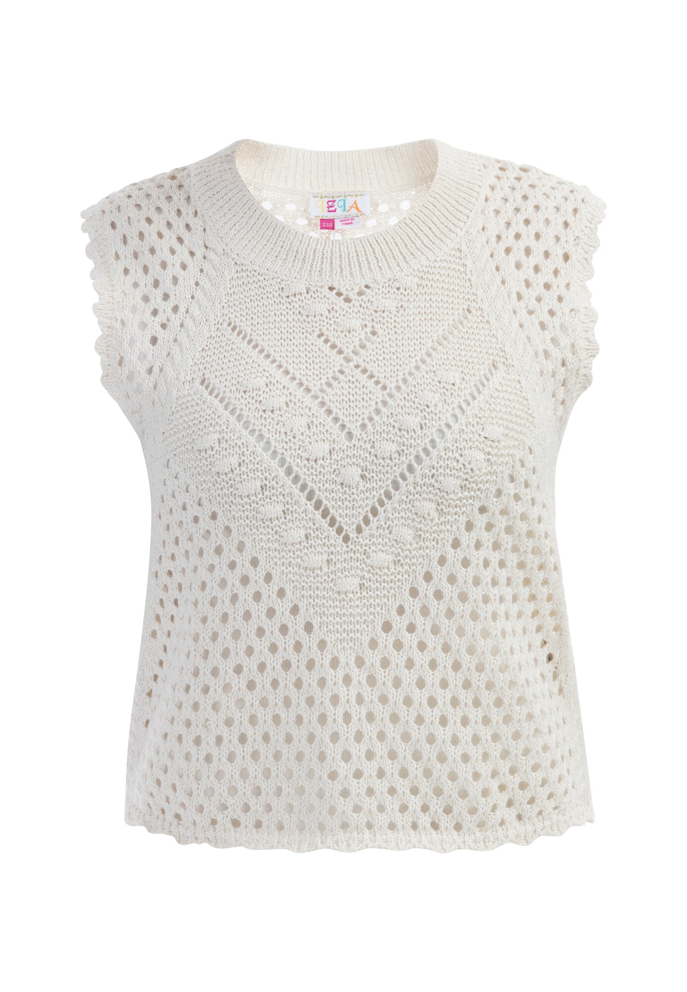 IZIA Jersey blanco lana