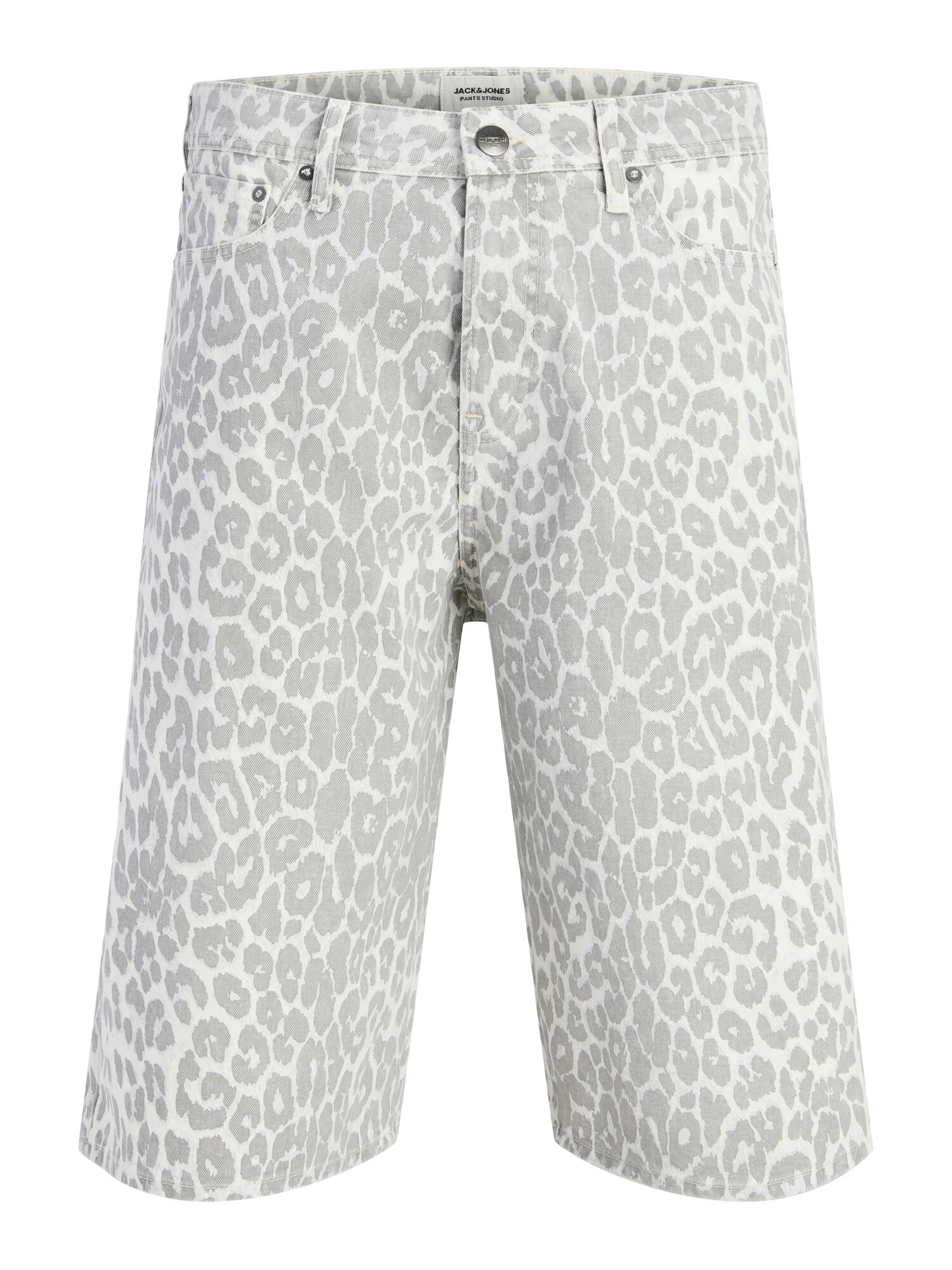 JACK & JONES Pantaloni 'JPSTOWEN ROY'  gri deschis / alb