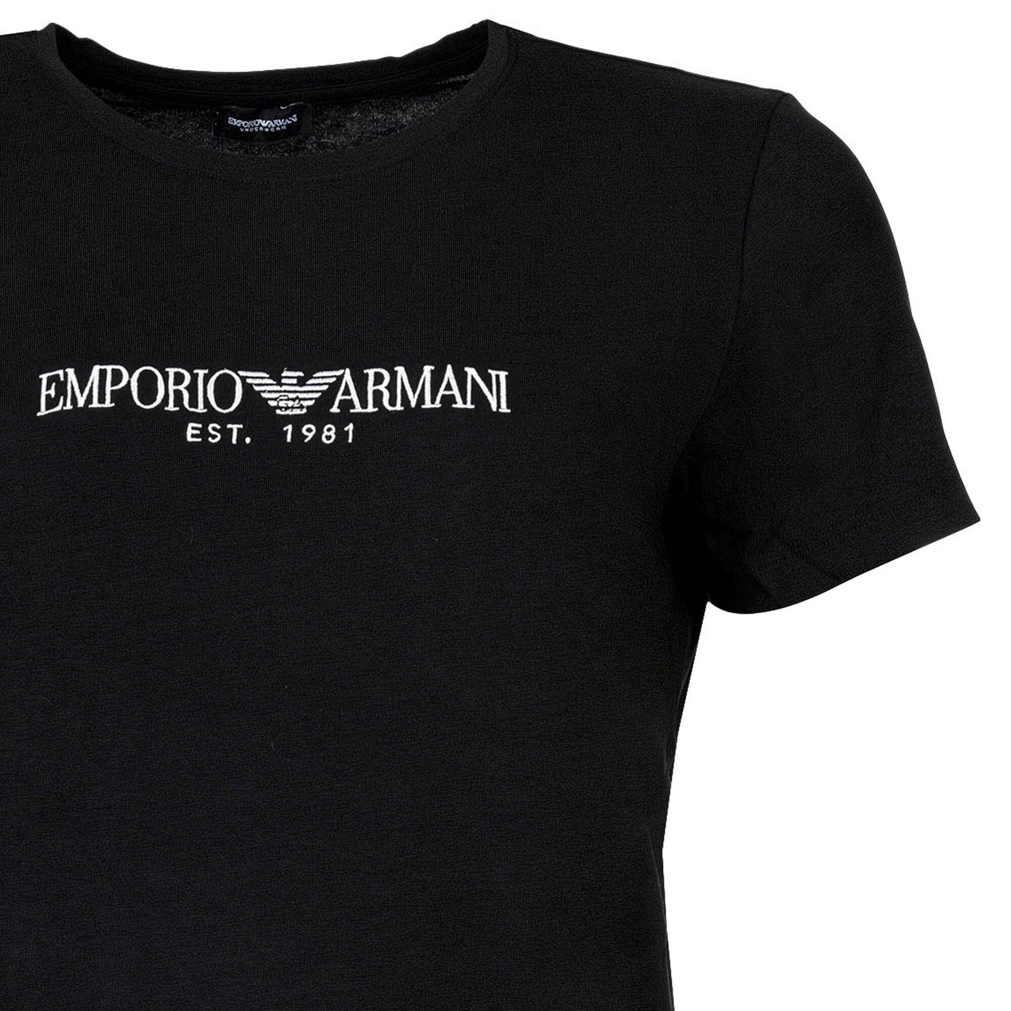 Emporio Armani Camiseta  negro / blanco – imagen 3