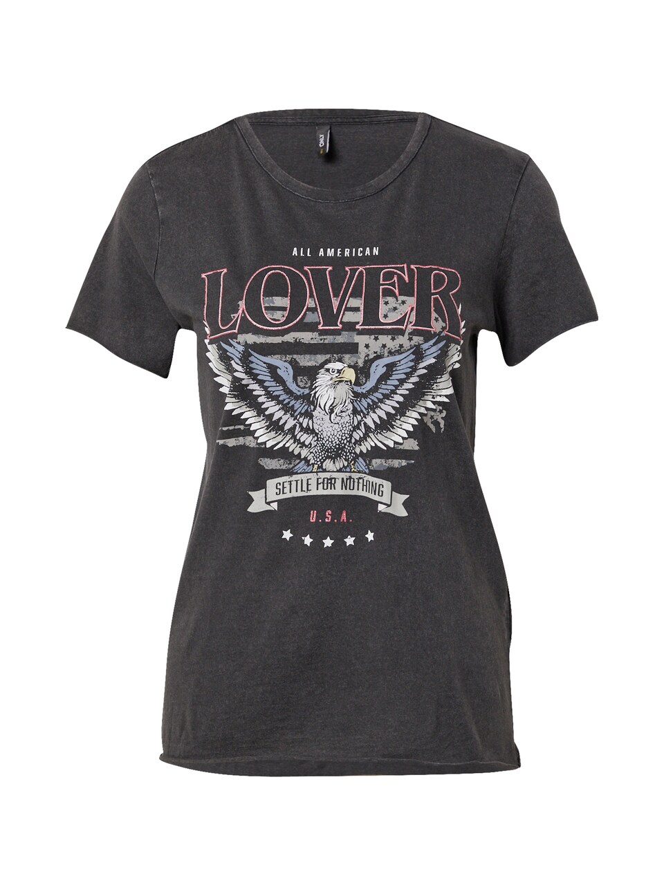 T-shirt 'ONLLucy' rökblå / rökgrå / rosa