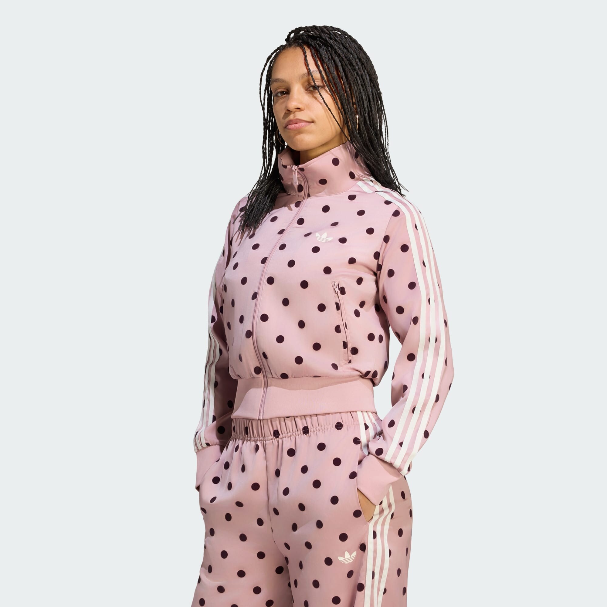 ADIDAS ORIGINALS Sudadera con cremallera ciruela / cyclam / offwhite – imagen 1