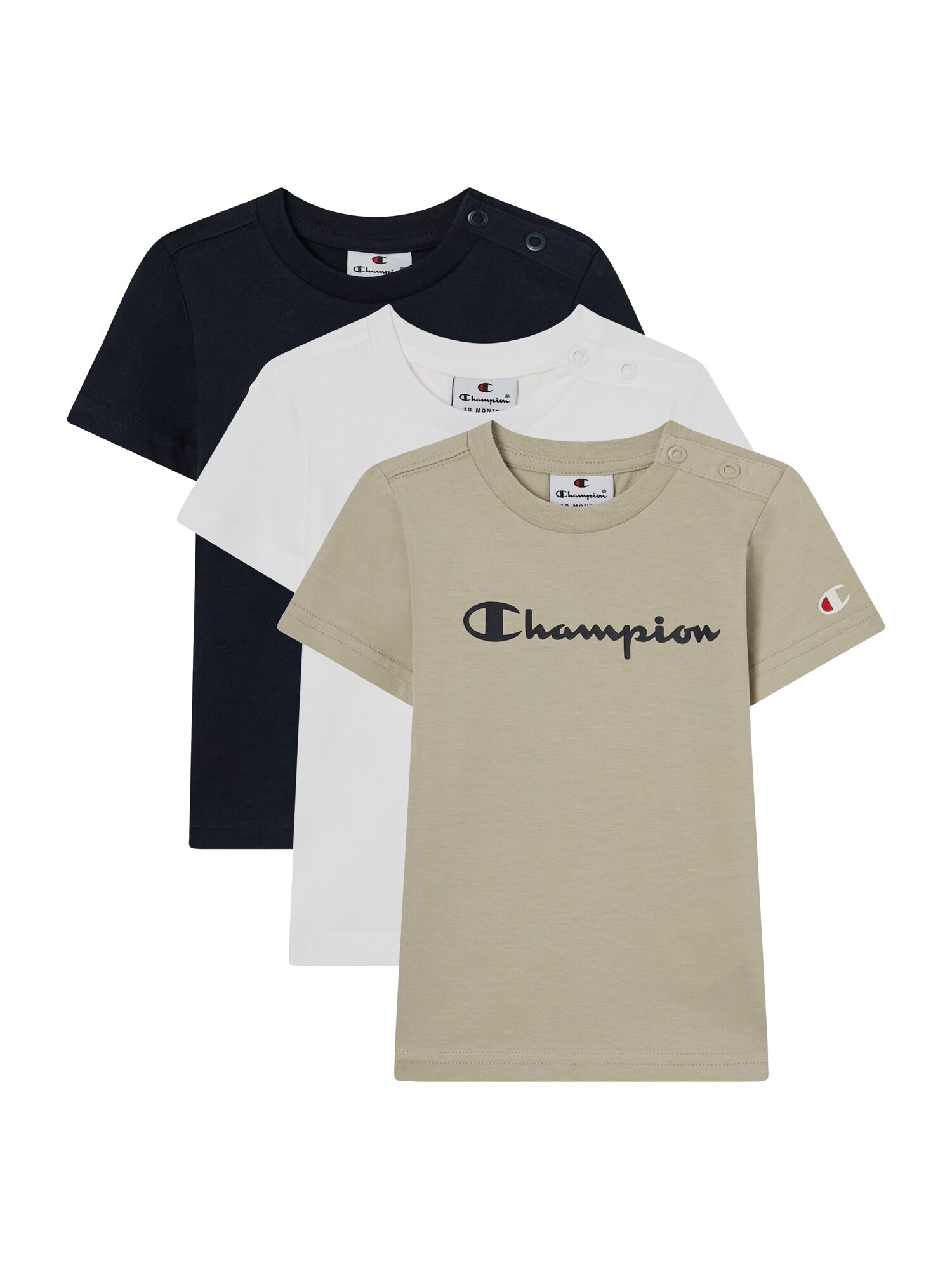 Champion Authentic Athletic Apparel Tricou  albastru marin / kaki / negru / alb