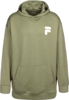 Fila Sweatshirt ‘Catanzaro’ Olijfgroen / Wit