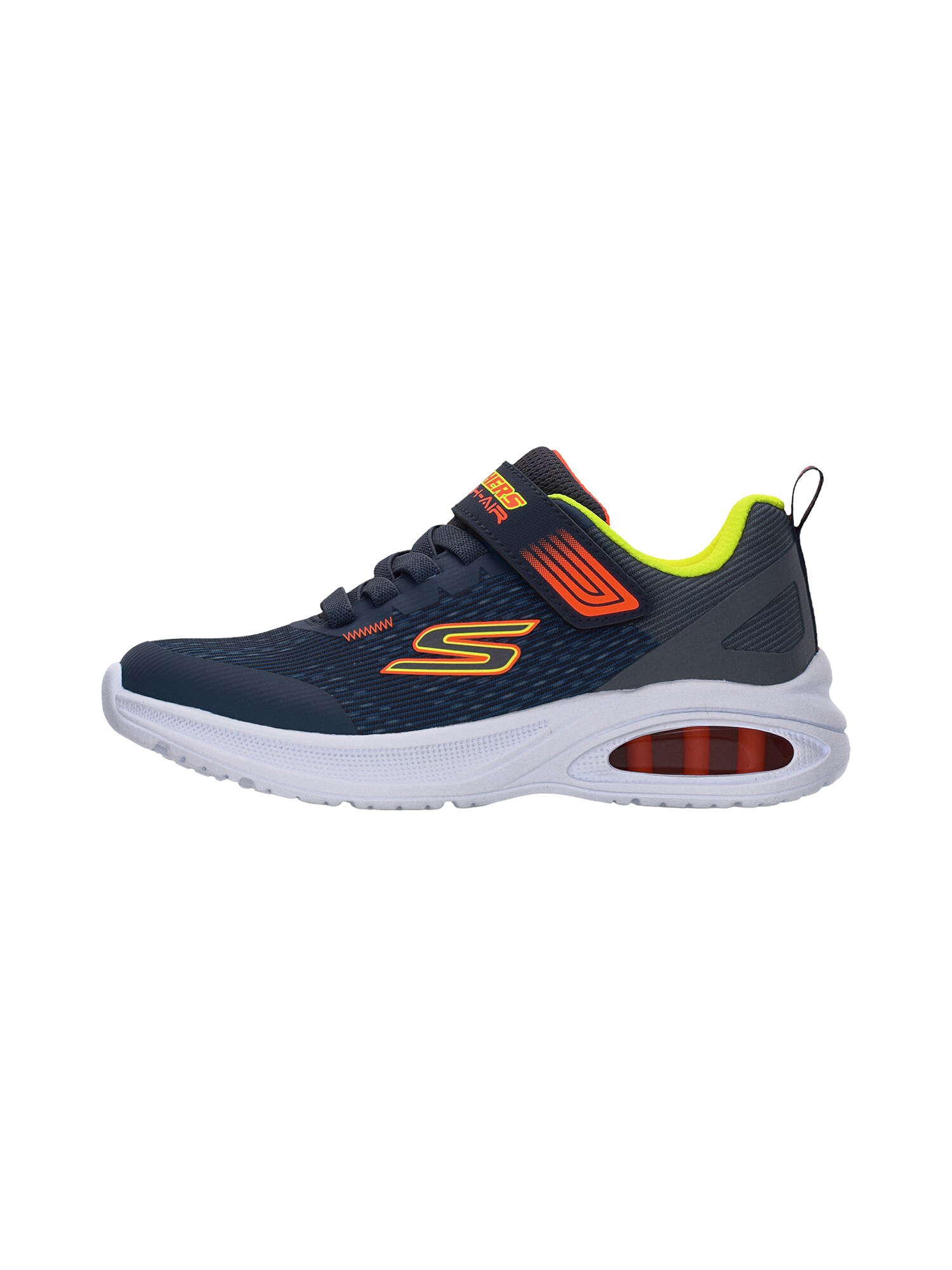 SKECHERS Sneaker 'MICROSPEC MAX ADVANCE-SQUAD-P'  albastru marin / galben neon / portocaliu