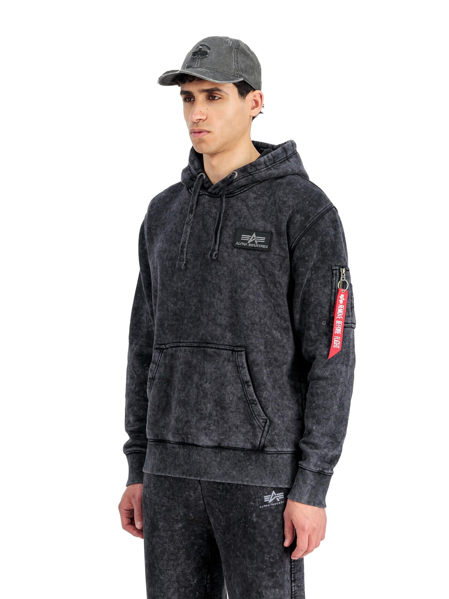 ALPHA INDUSTRIES Sudadera 'Vintage' negro – imagen 3
