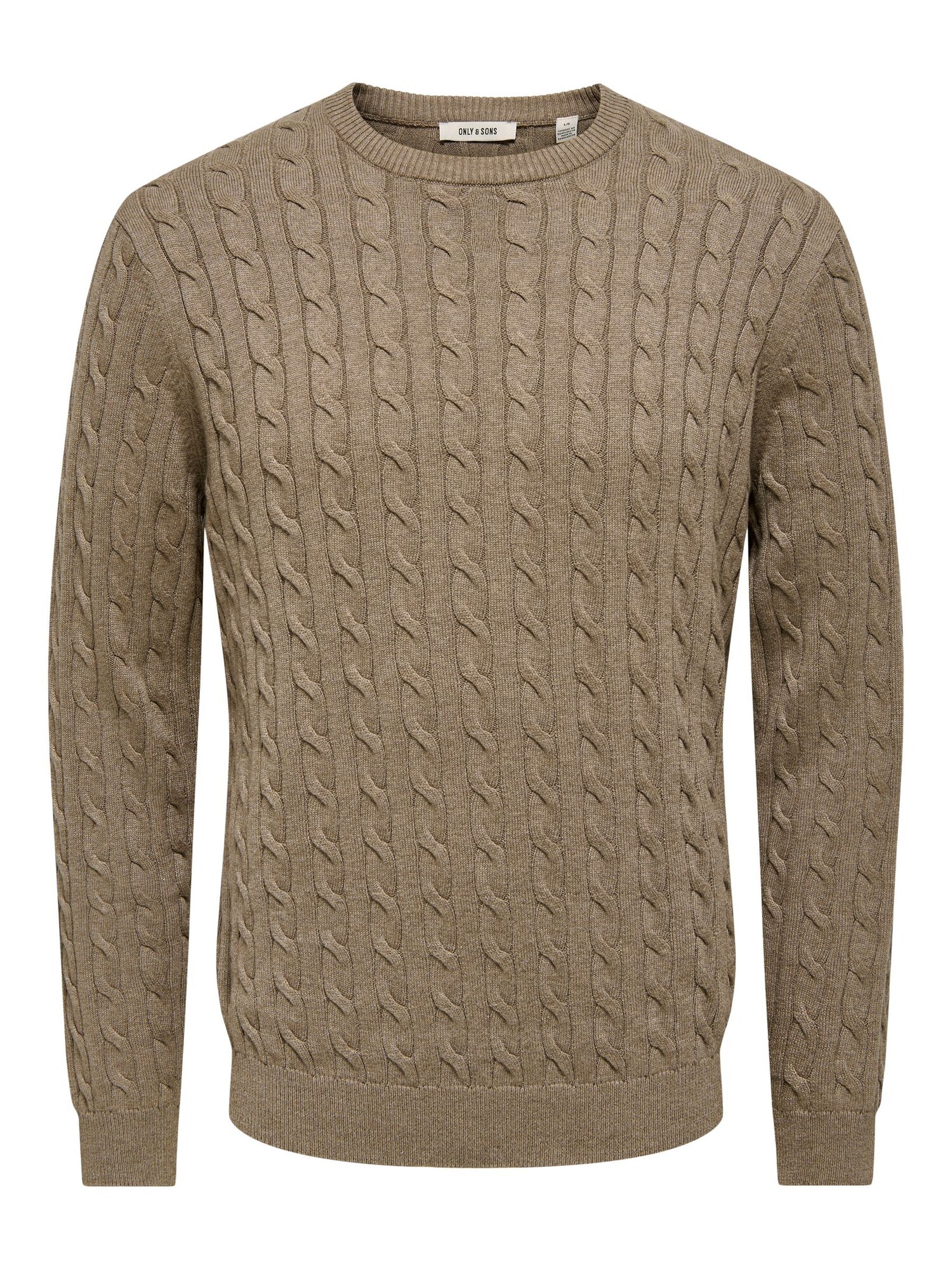 Only & Sons Pulover ONSLOUI maro deschis