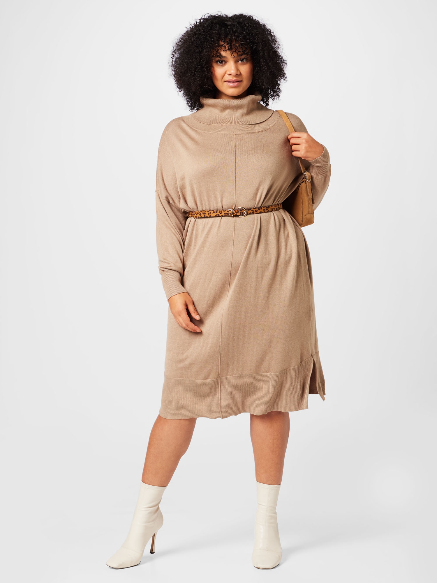 Thumbnail - Fransa Curve Strickkleid