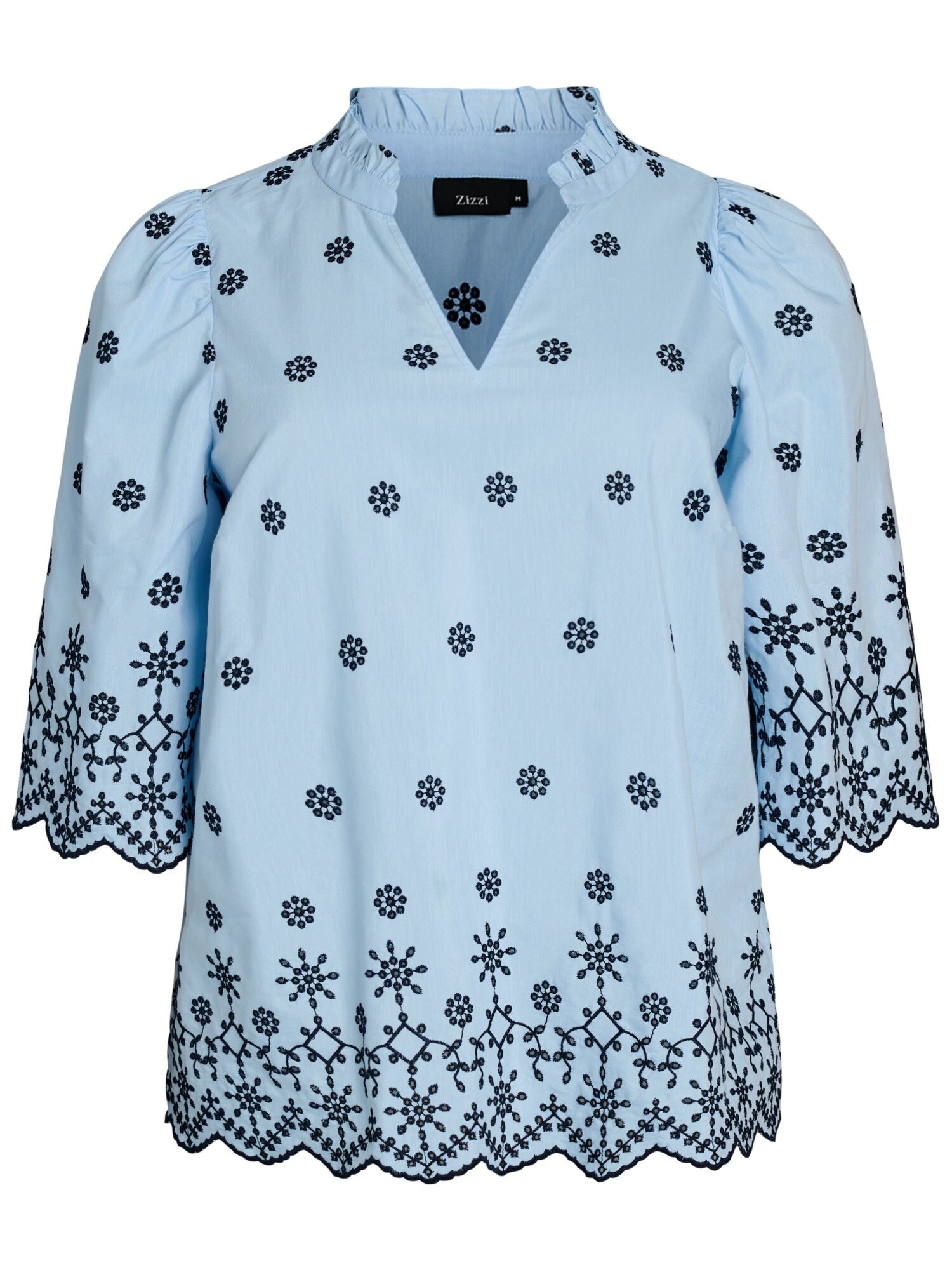 Zizzi Bluza 'Eviola'  svetlo modra / temno modra