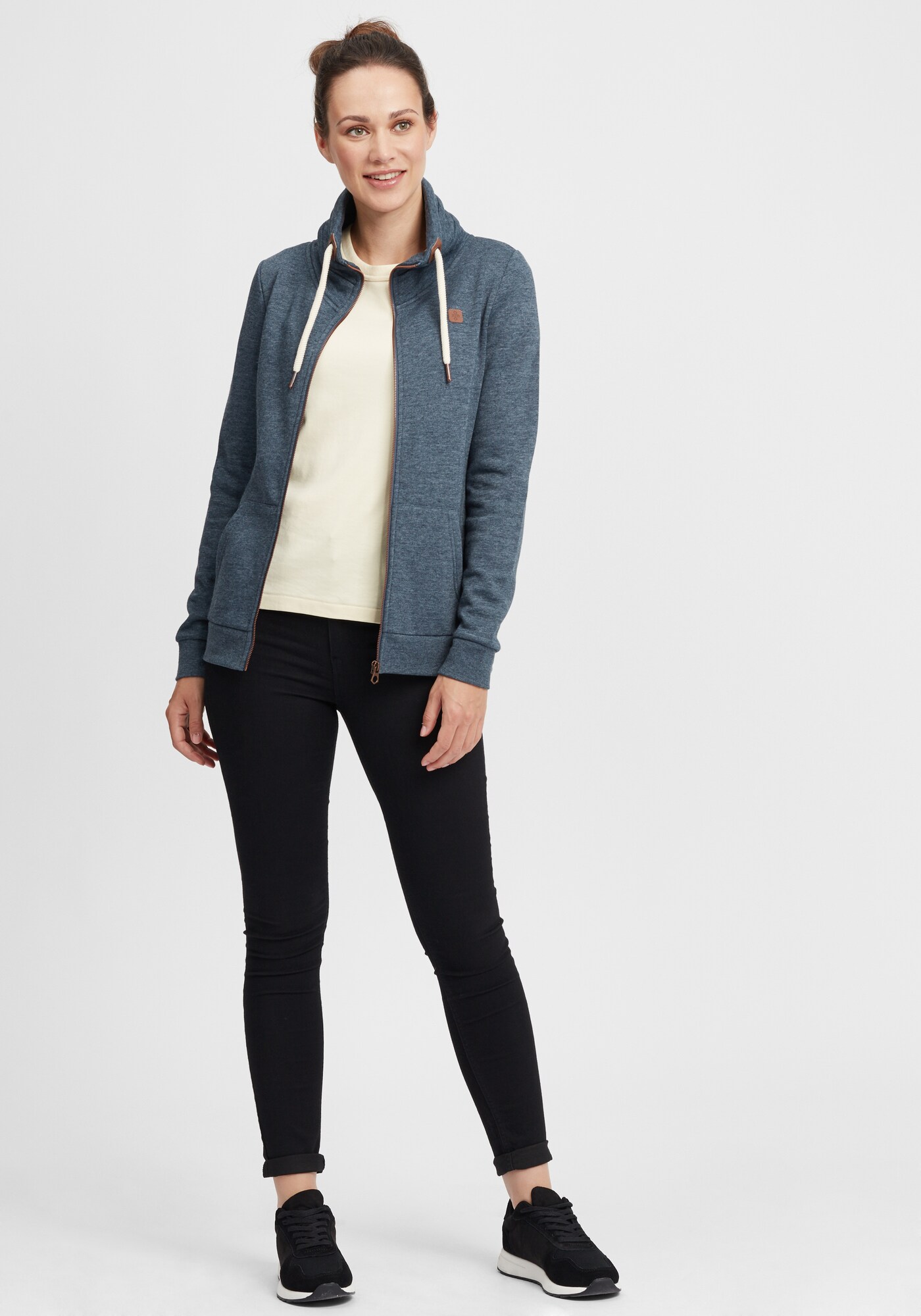 Thumbnail - Oxmo Sweatjacke Vicky mit Tubekragen