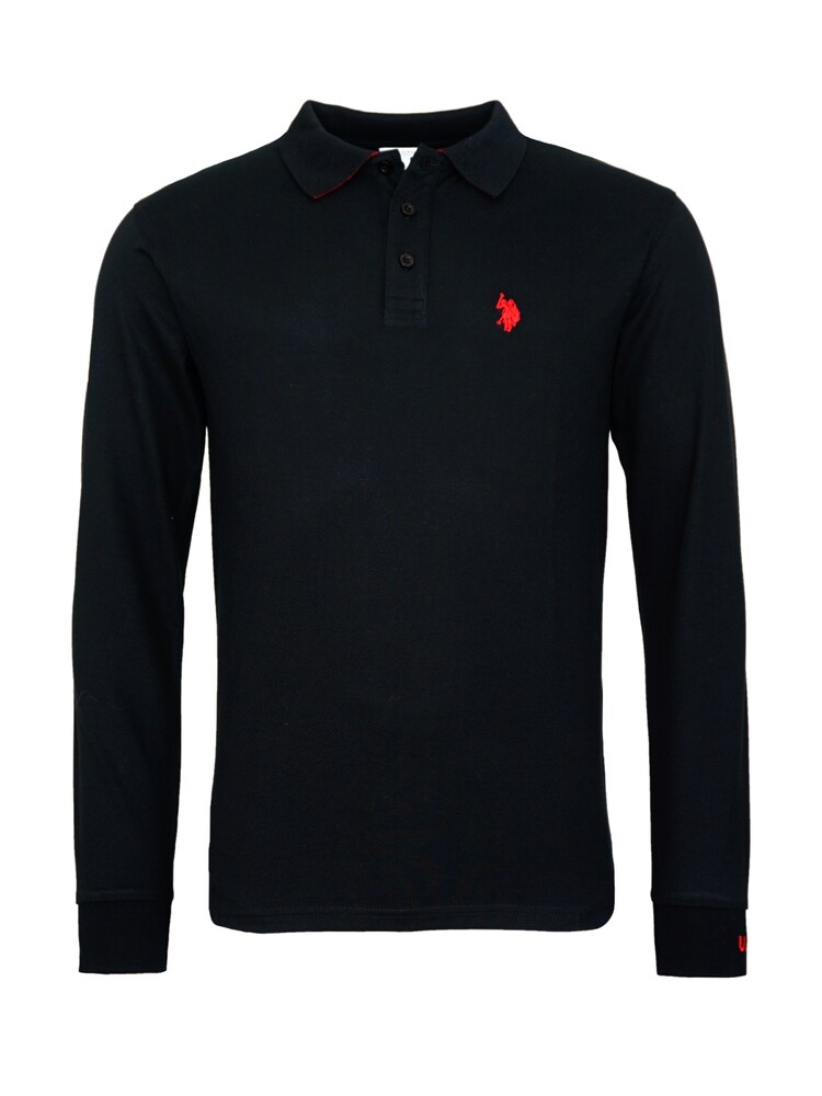 U.S. POLO ASSN. Shirt Herren Größe M rot / schwarz