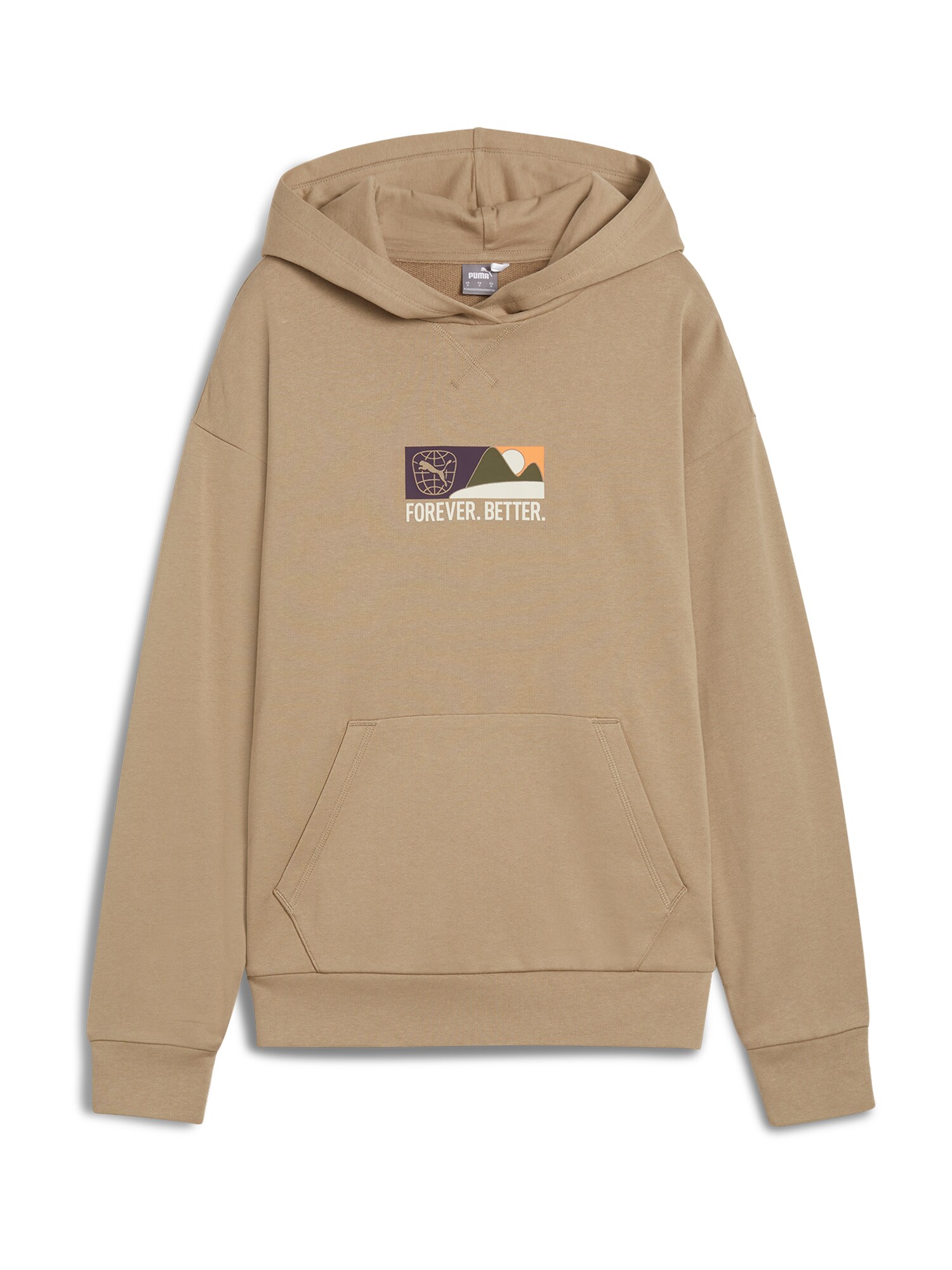 PUMA Bluză de molton BETTER SPORTSWEAR  brocart / oliv / mov mură / alb