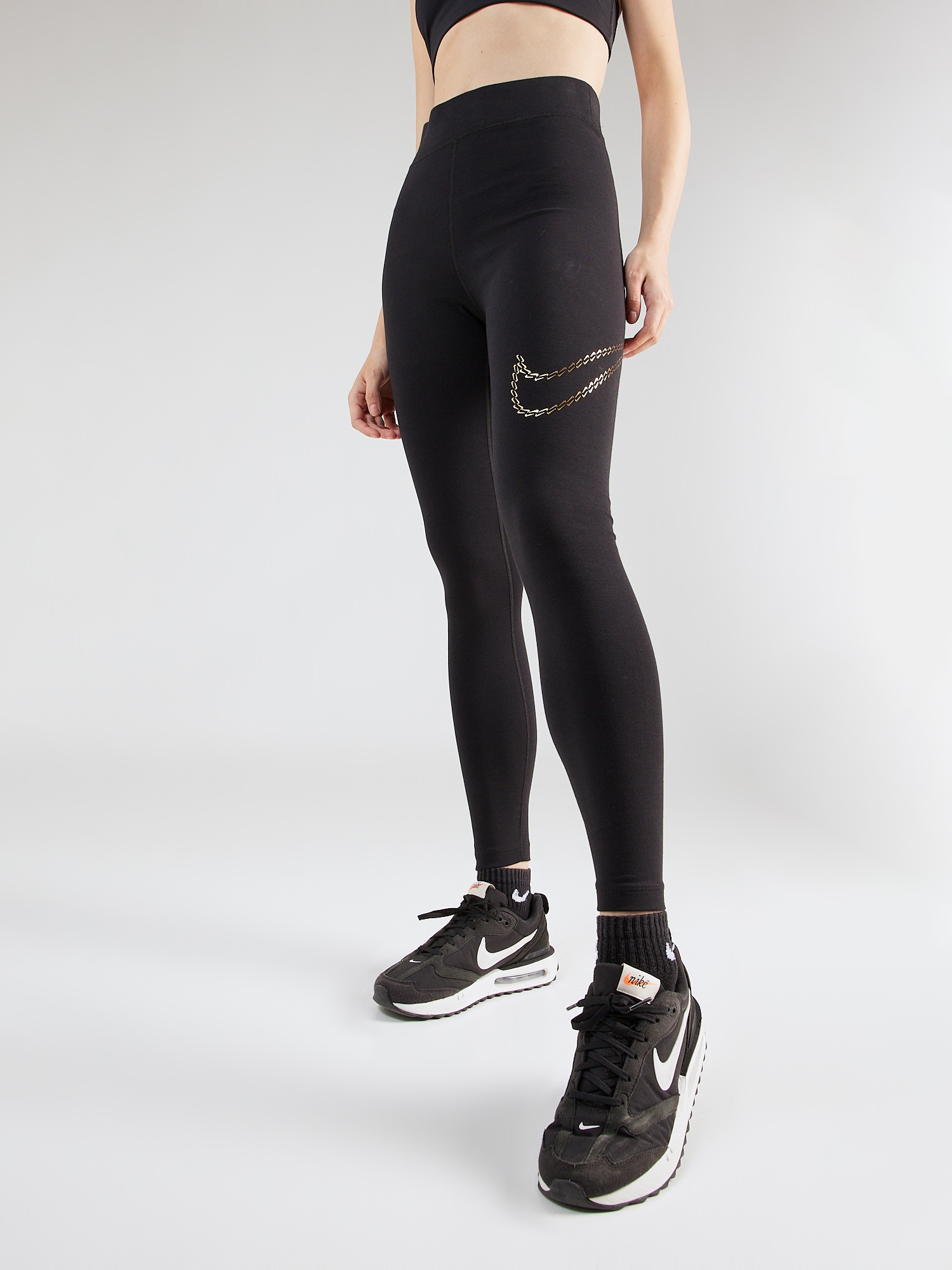 Nike Sportswear Leggings  aranysárga / fekete termék 2. képe