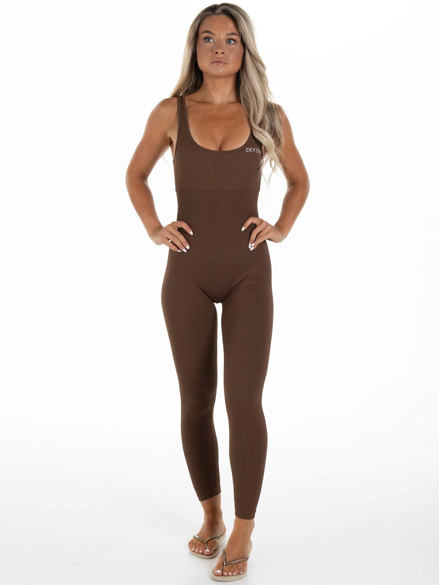 Divina Tuta jumpsuit 'Artus'  marrone