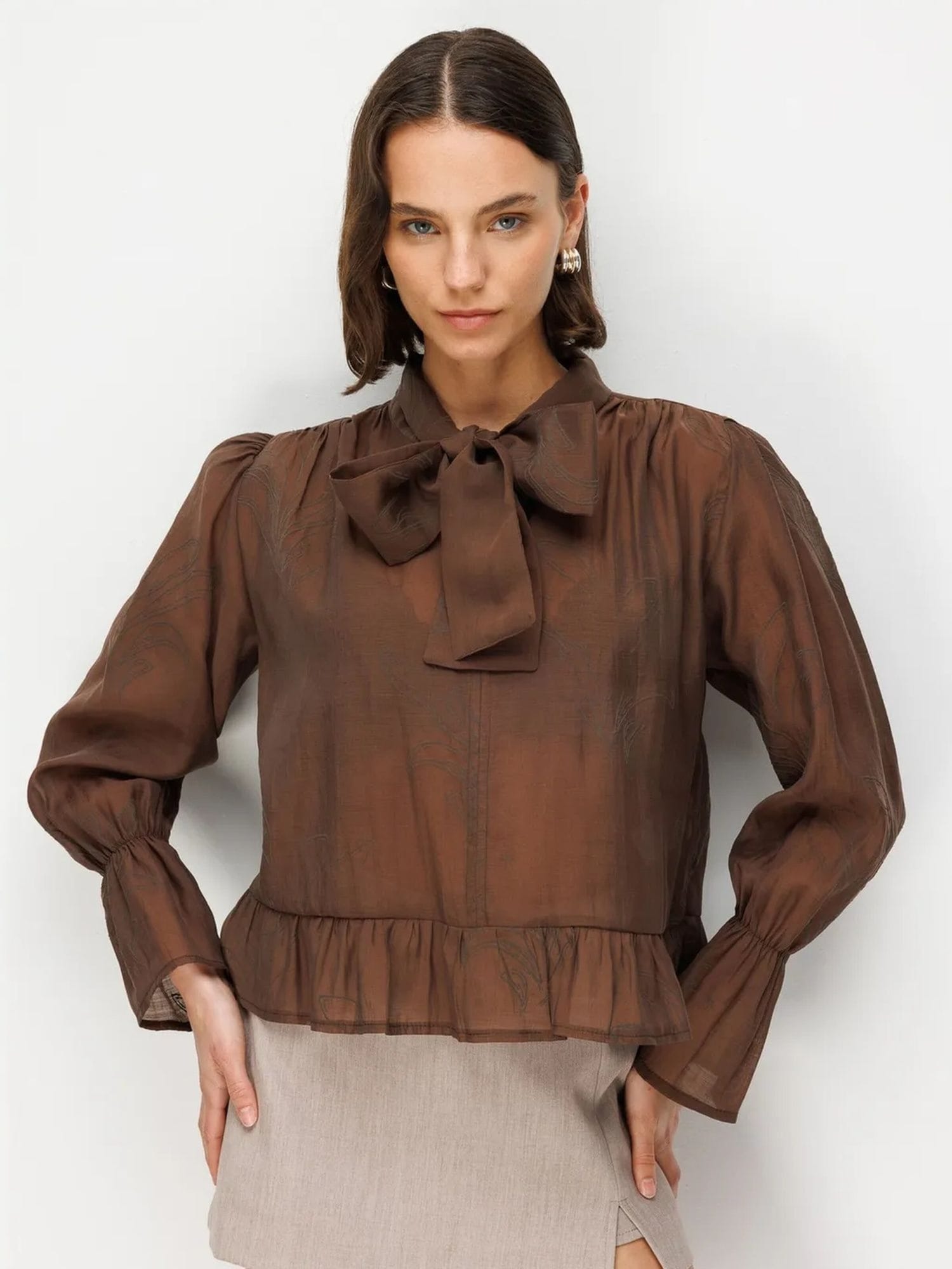 MixRay Bluza 'Blusen' konjak