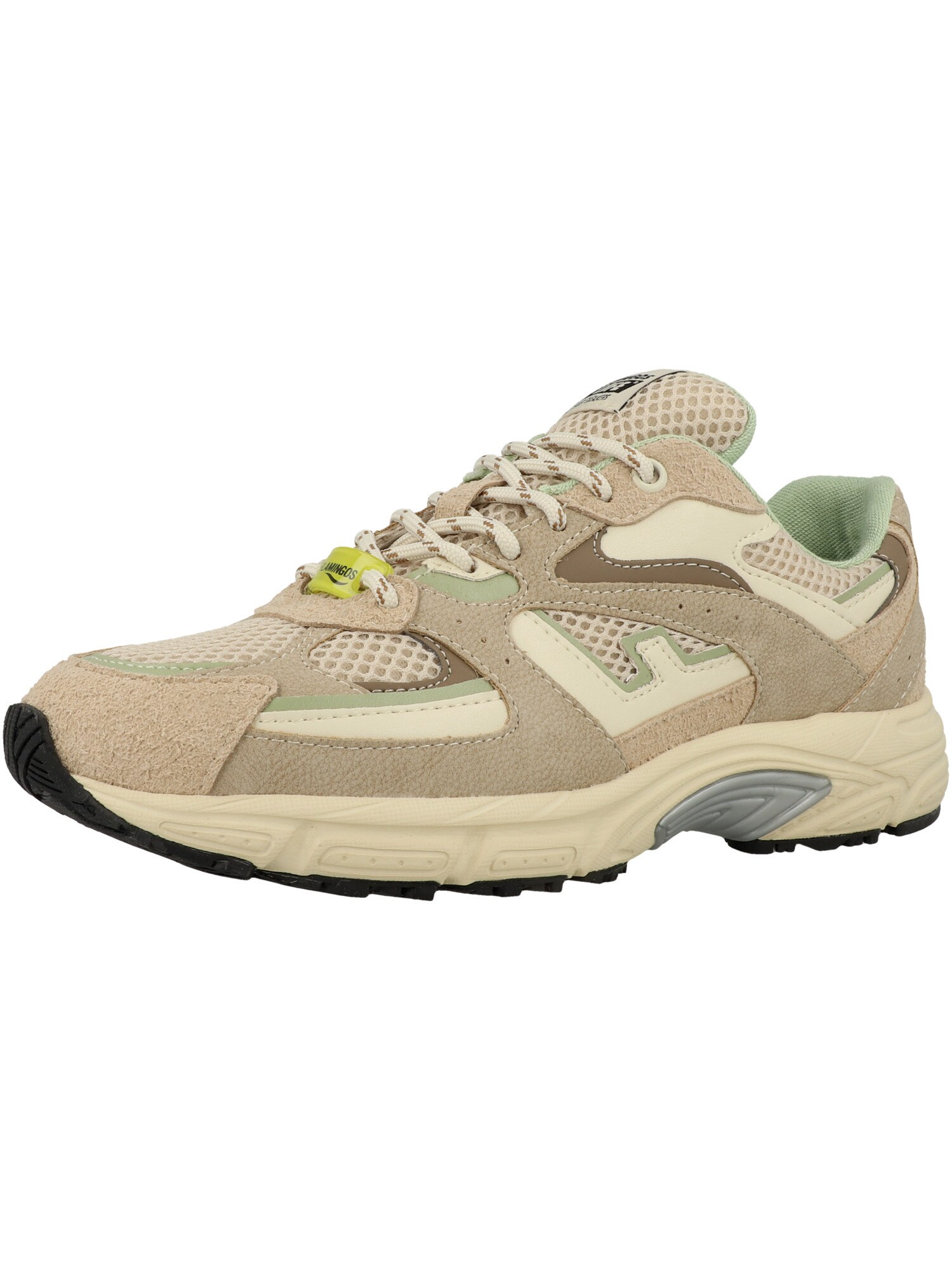 Flamingos' Life Zapatillas deportivas bajas 'Wairoa' beige / camelo / marrón / verde pastel