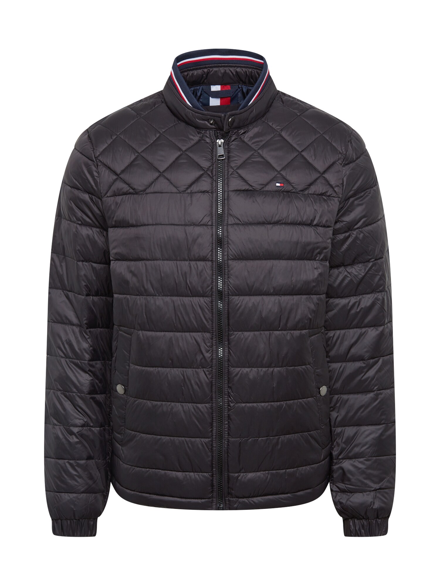 TOMMY HILFIGER Demisezoninė striukė 'C LIGHT WEIGHT PADDED BOMBER'  juoda