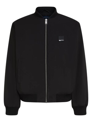 KARL LAGERFELD JEANS Chaqueta de entretiempo ' Bomberjacke mit Reißverschluss '  negro