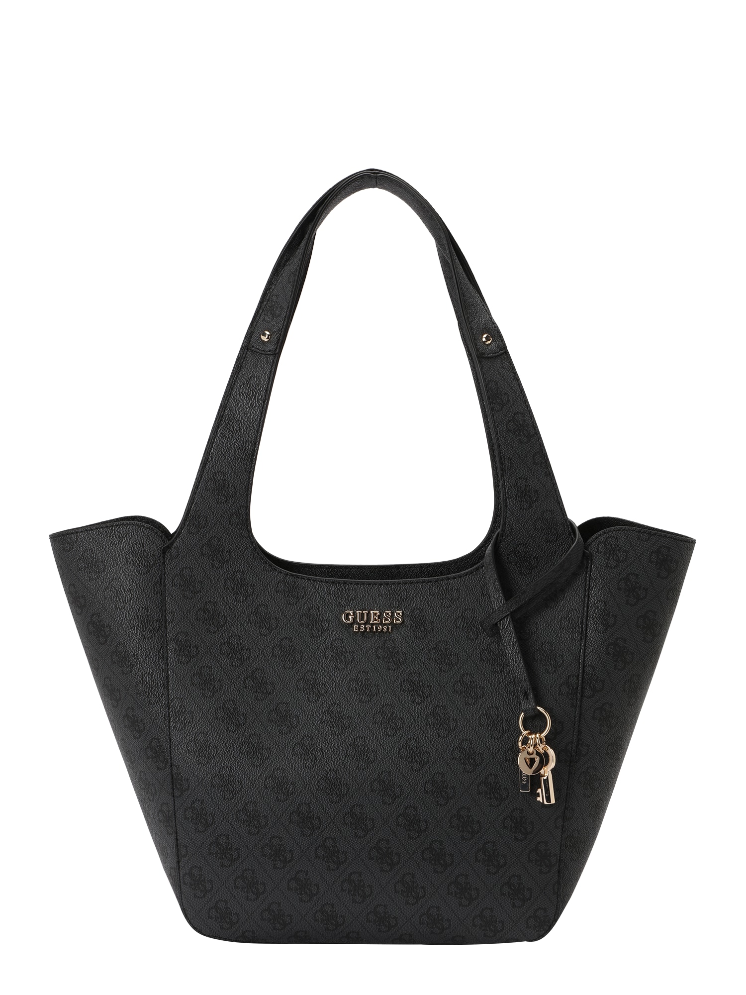 GUESS Plase de cumpărături Calista  gri metalic / negru