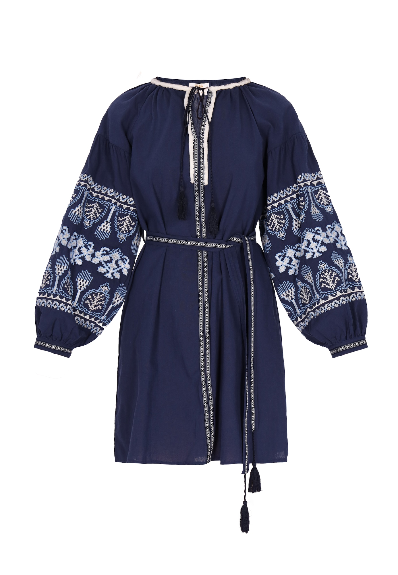 usha FESTIVAL Rochie de vară  albastru marin / albastru deschis / alb