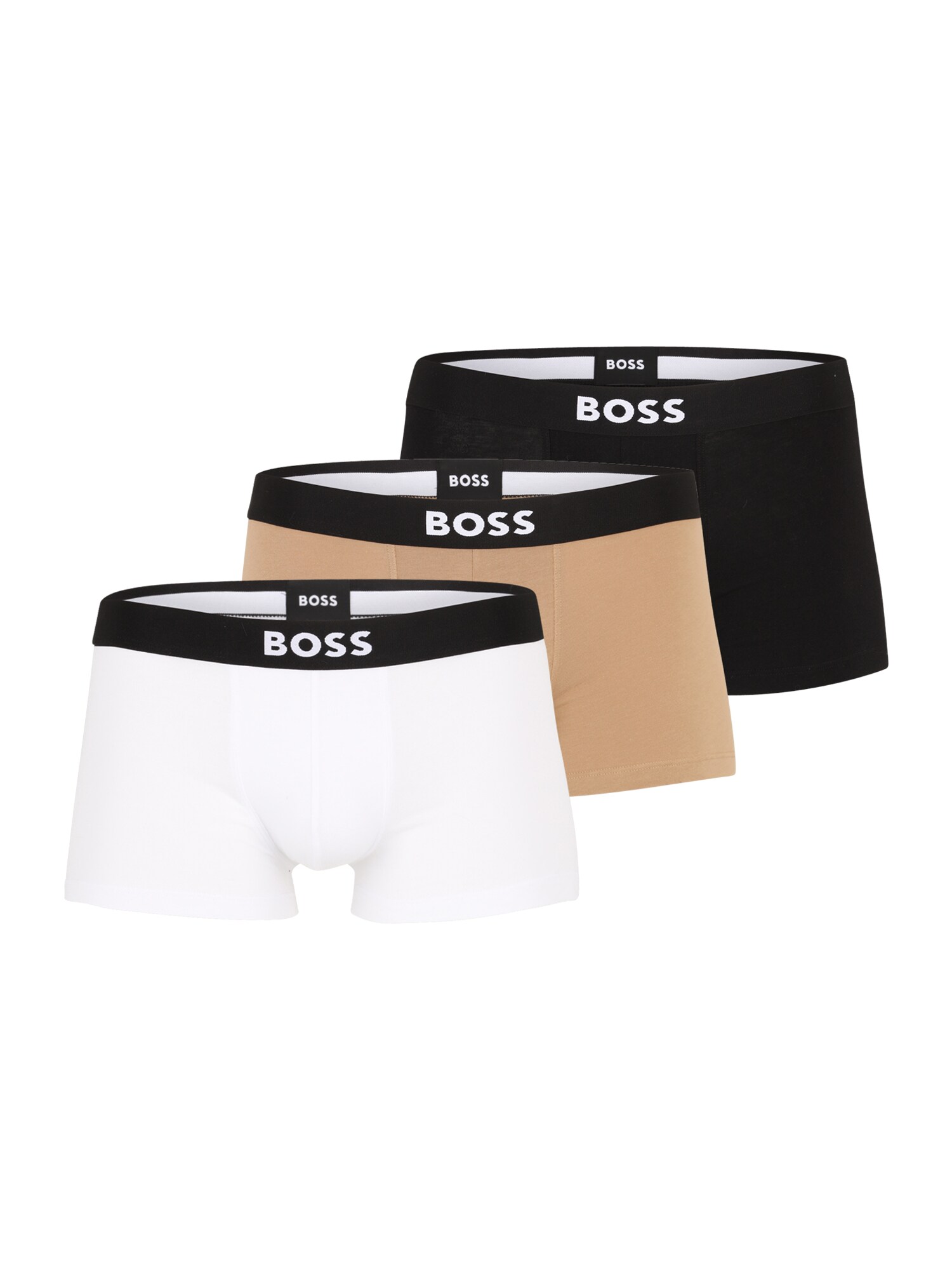 BOSS Boxeri David Beckham  bej / negru / alb