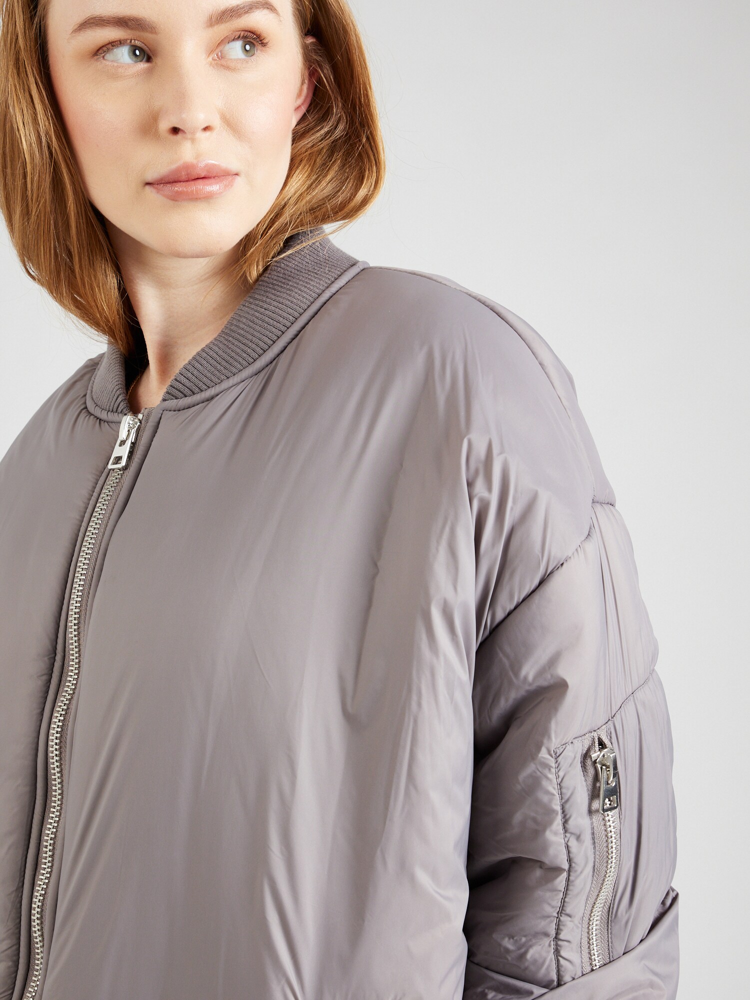 TOPSHOP Prechodná bunda sivá (obrázok 5)
