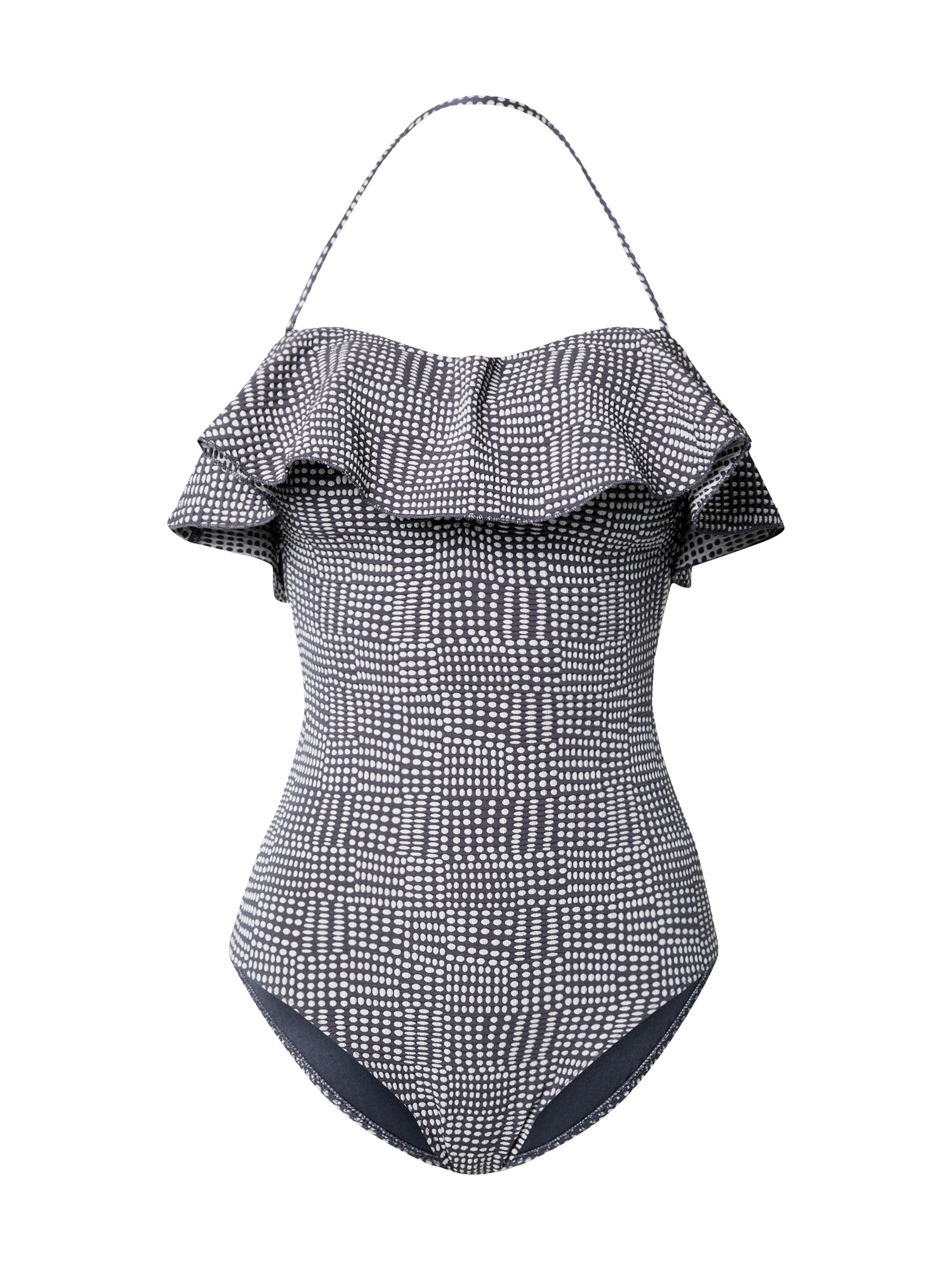 Seafolly Maudymosi kostiumėlis 'Granite'  pilka / balta