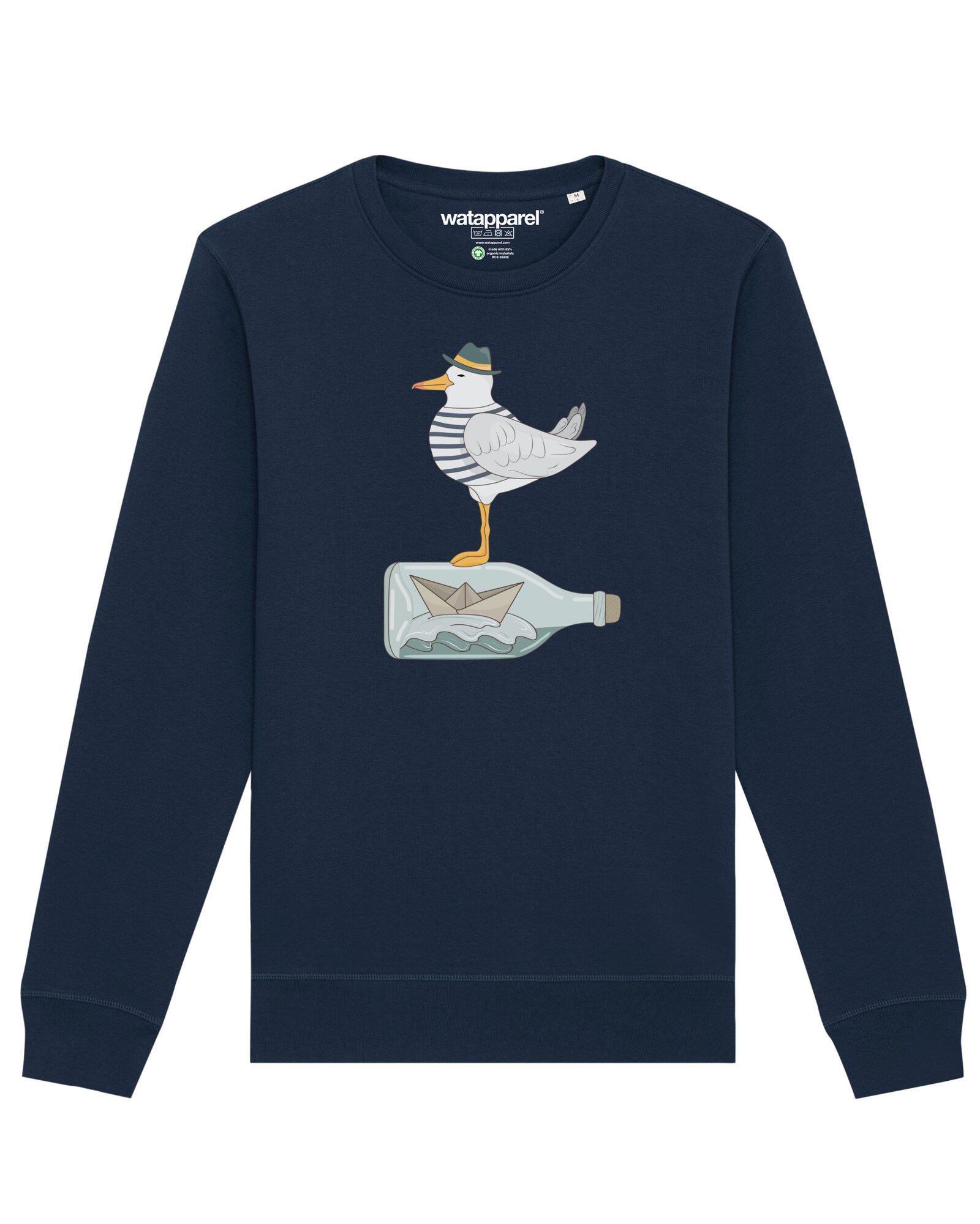Thumbnail - Watapparel Sweatshirt  Möwe mit Hut