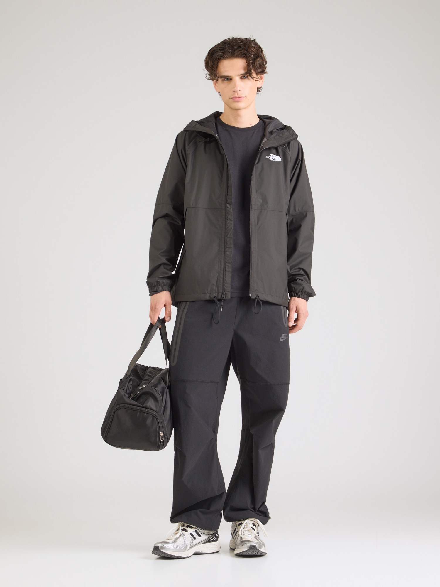 THE NORTH FACE Chaqueta de montaña 'ANTORA'  negro / blanco – imagen 3