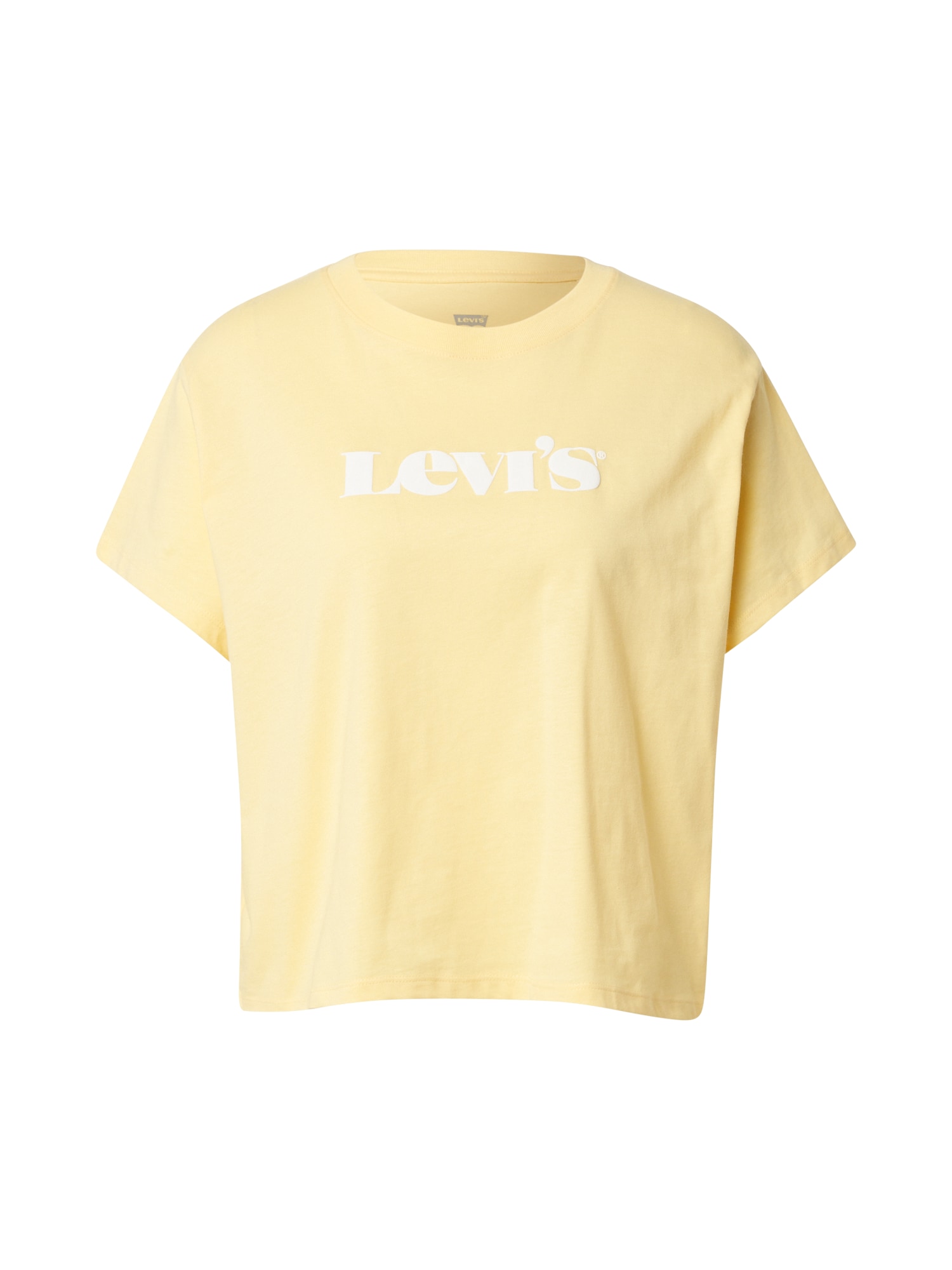 LEVI'S ® Póló 'Graphic Varsity Tee'  sárga / fehér