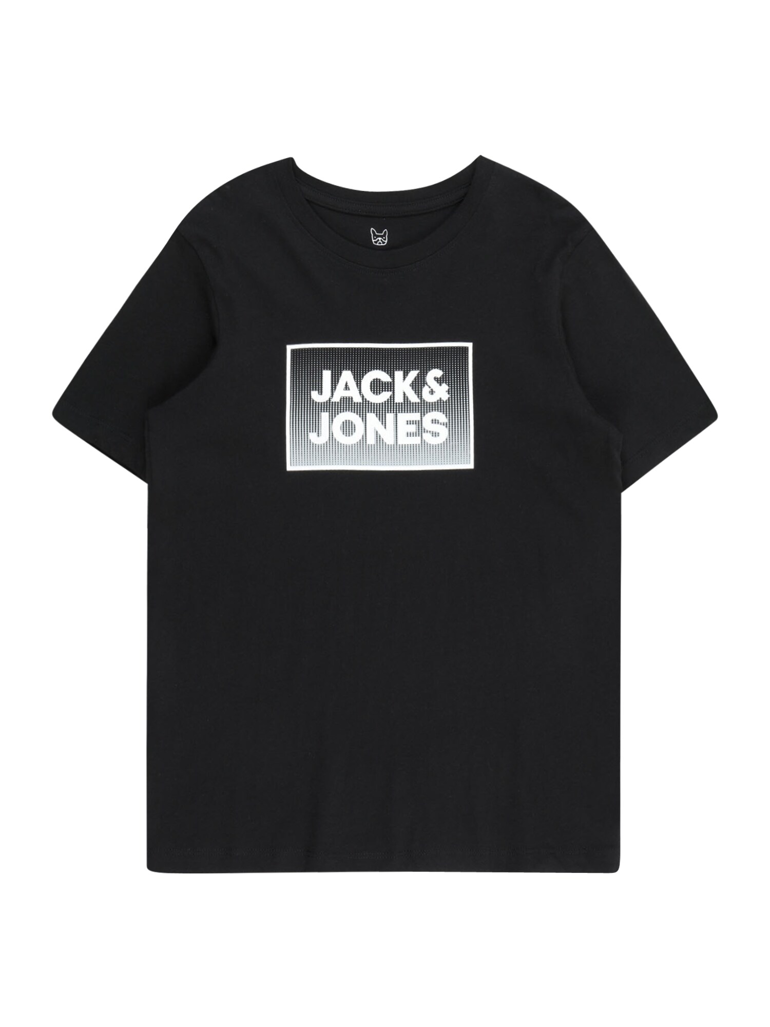 Jack & Jones Junior Tričko 'JJSTEEL'  čierna / biela