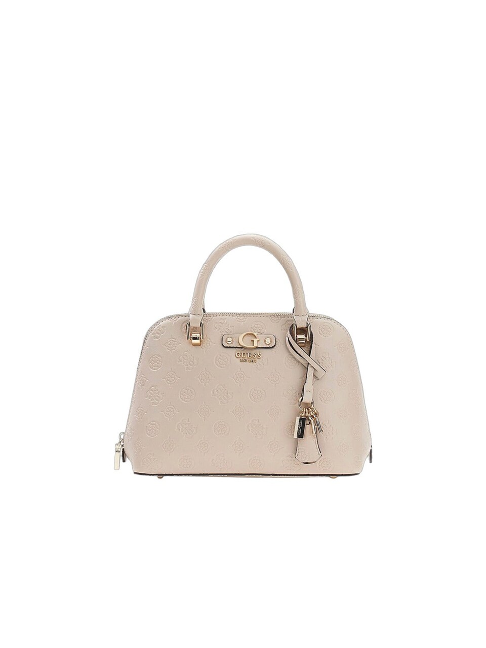 Handväska 'Guess Sac Bandoulière Dita Dome Satchel Light Taupe Logo'