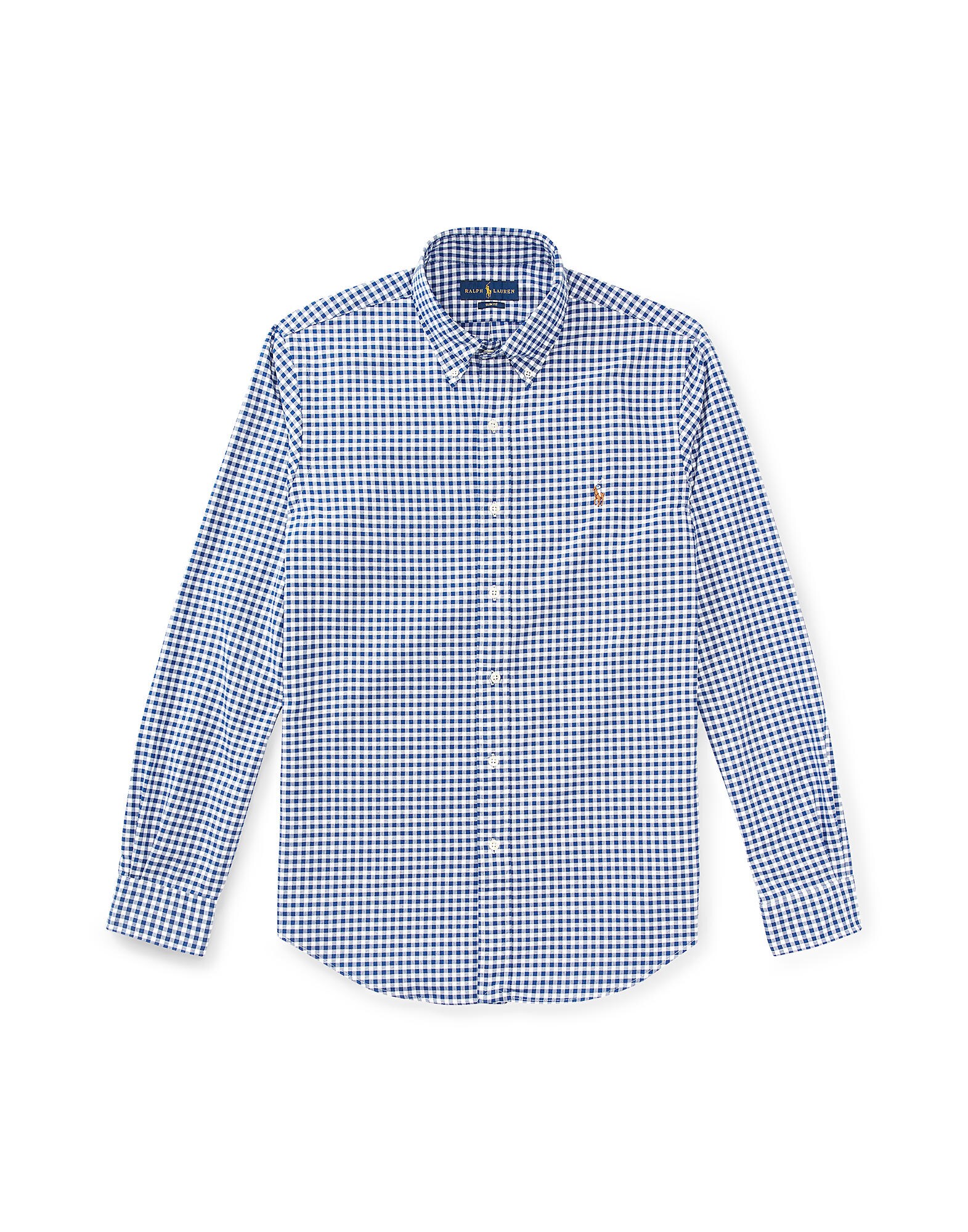 Polo Ralph Lauren Tricou albastru / maro coniac / alb