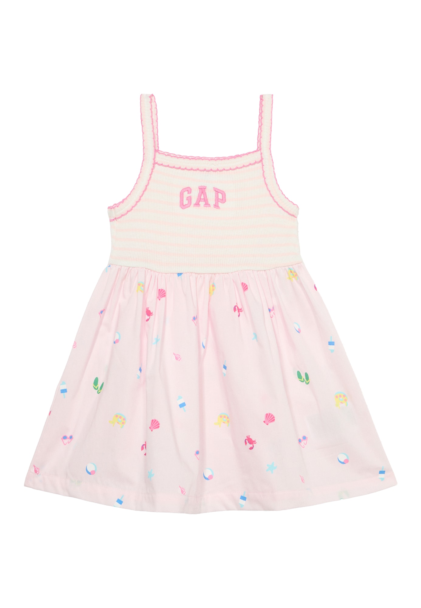GAP Rochie albastru deschis / roz / roz deschis / alb