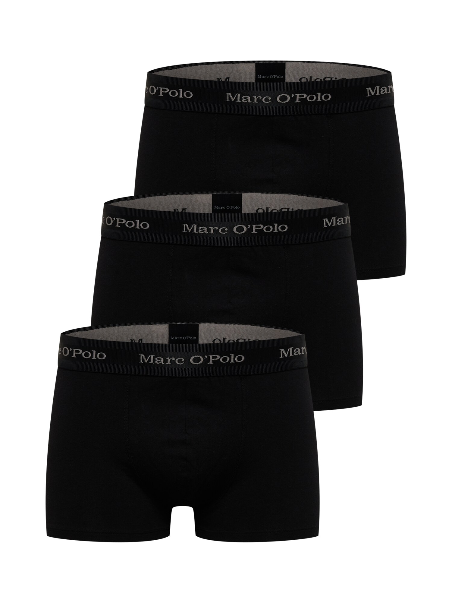 Marc O'Polo Boxer trumpikės juoda / pilka