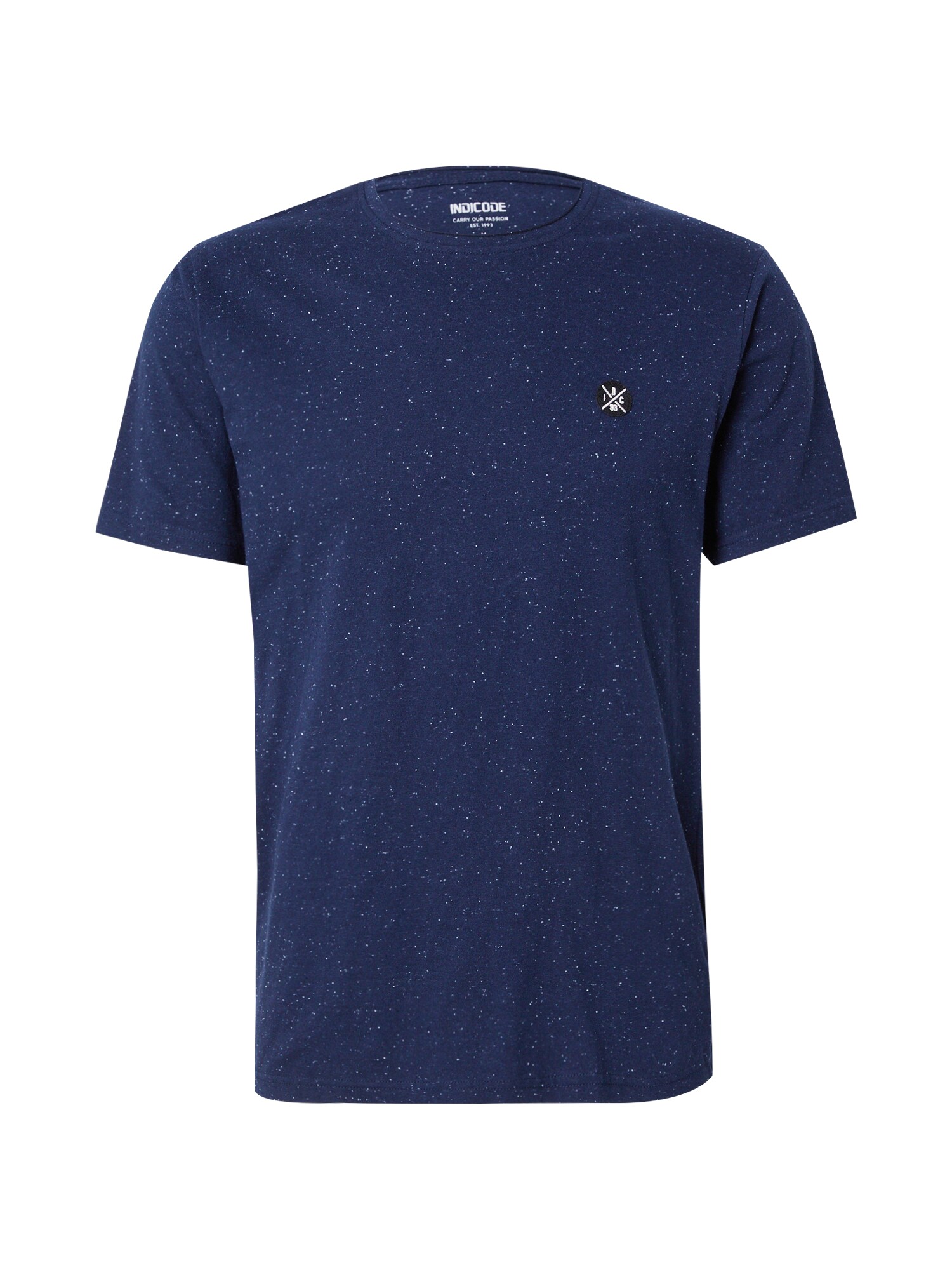INDICODE JEANS Póló 'Carlsin'  tengerészkék / fekete / fehér akciós termékkép 1