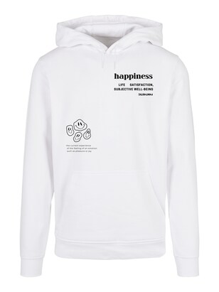 F4NT4STIC Sweatshirt ‘Happiness’ Zwart / Wit