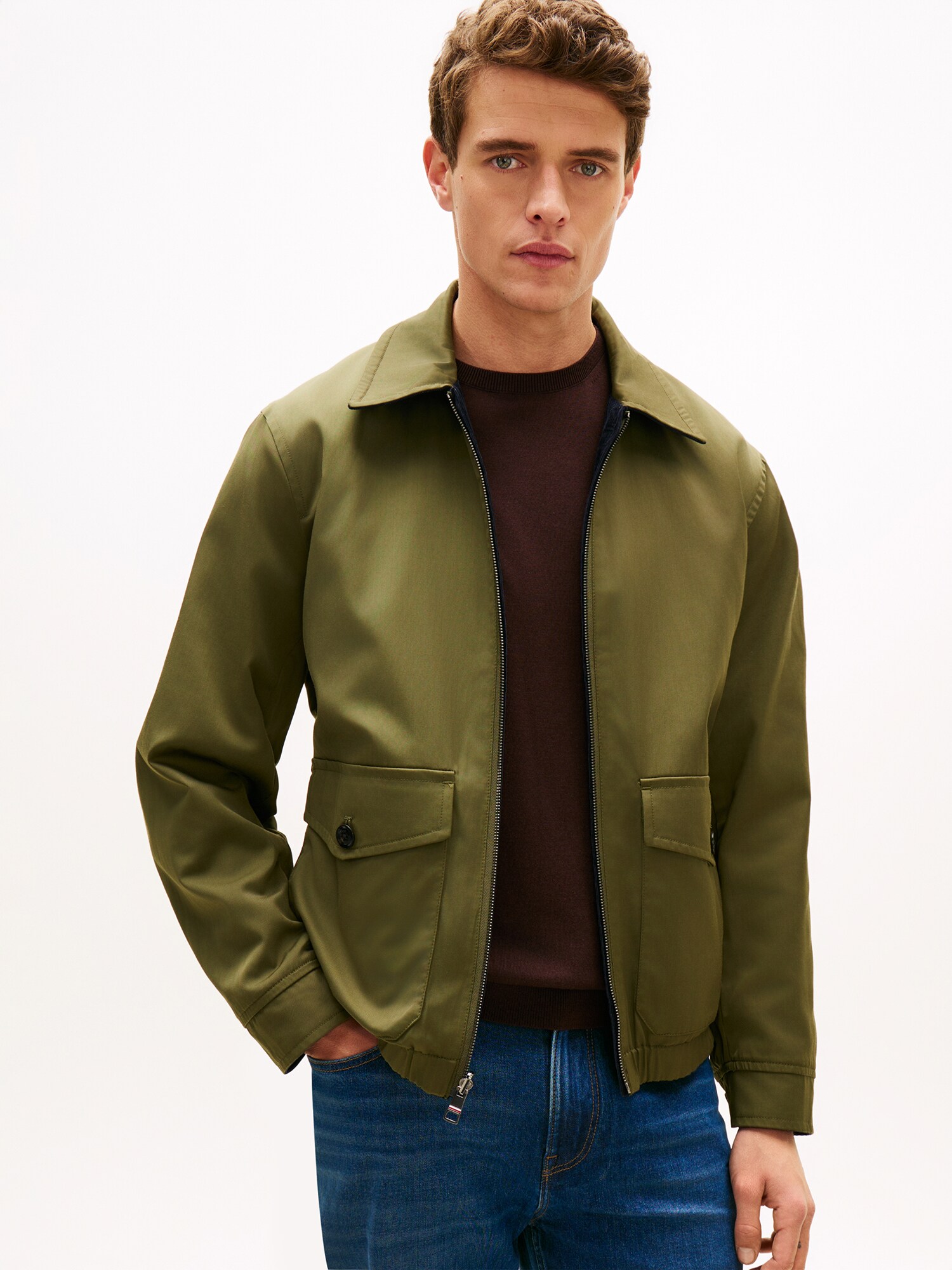TOMMY HILFIGER Chaqueta de entretiempo navy / oliva – imagen 3