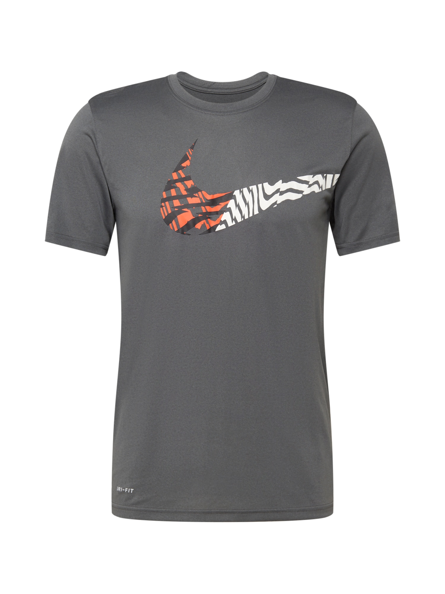 NIKE Sportiniai marškinėliai  pilka / balta / juoda / lašišų spalva