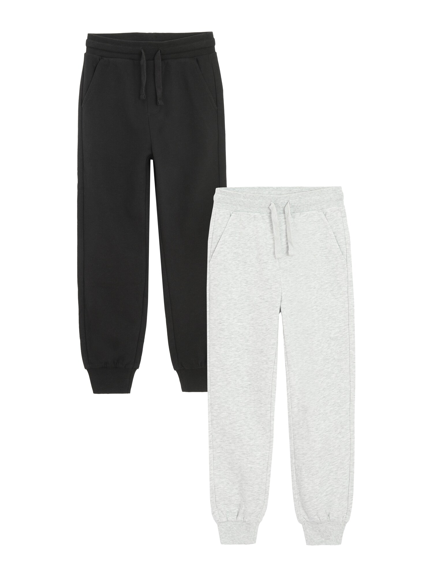 Cool Club Pantaloni  gri deschis / negru
