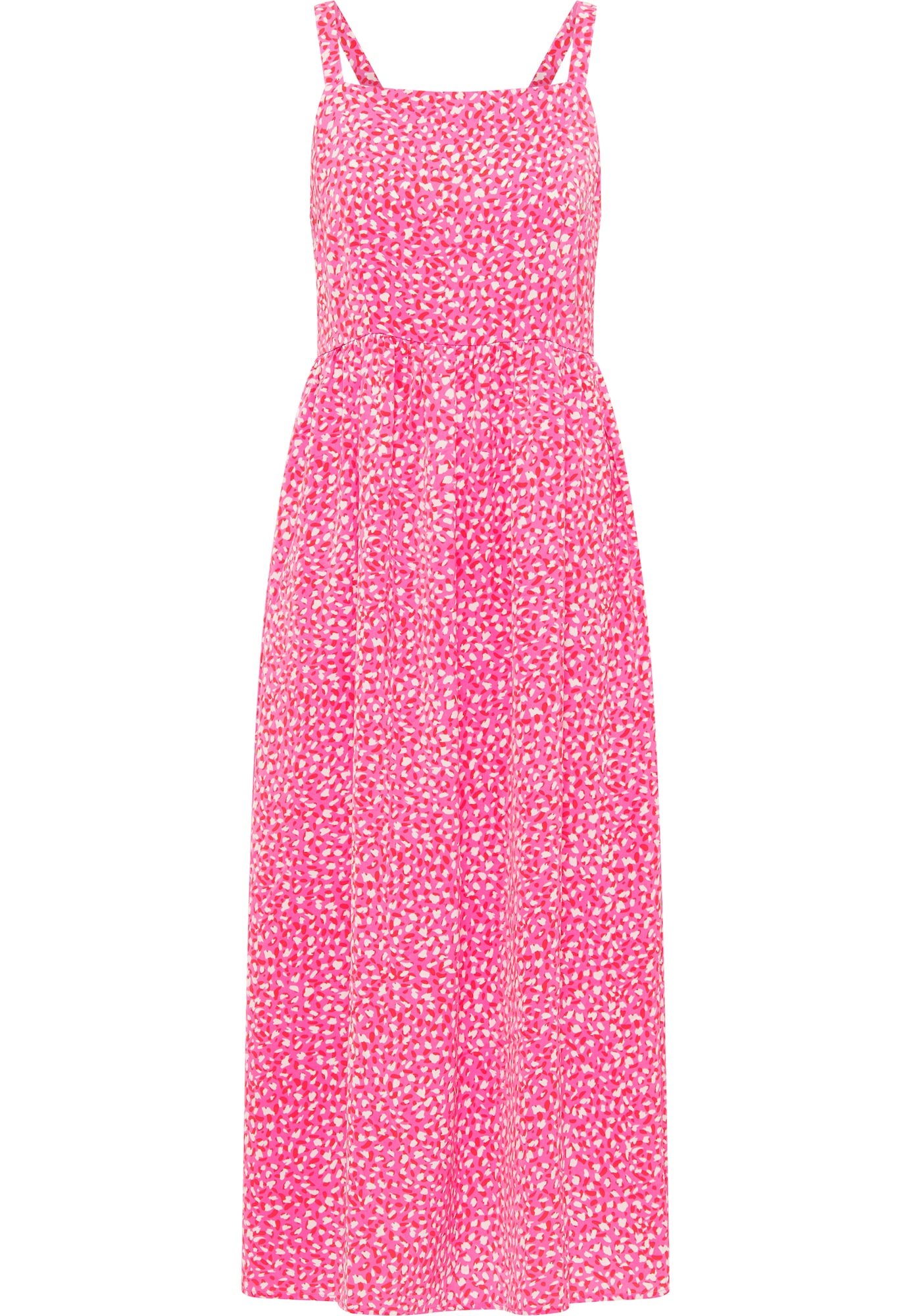 IZIA Vestido de verão 'Gaya'  rosa claro / vermelho fogo / branco