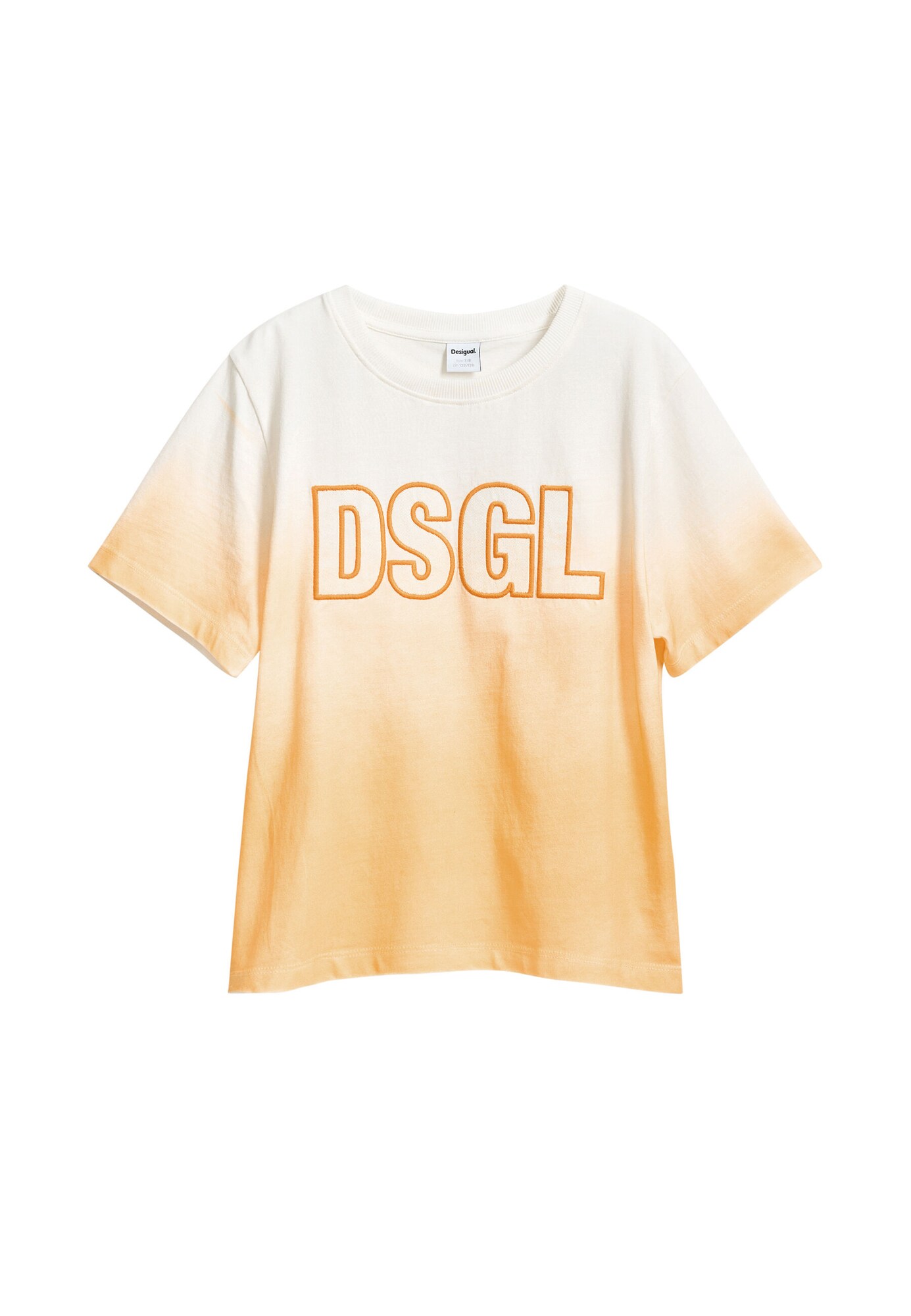Desigual Tricou  galben / alb murdar