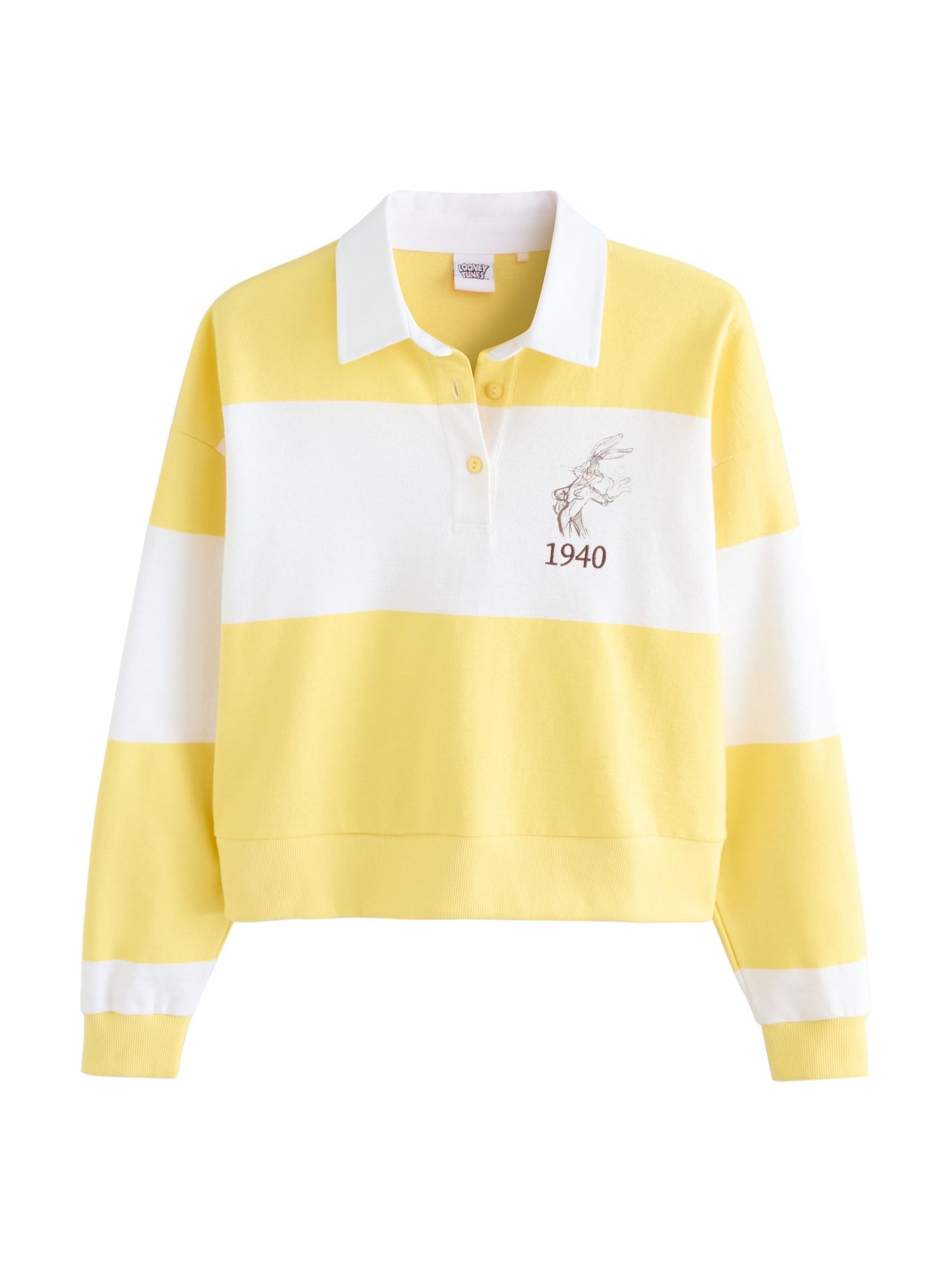 Next Tricou Bugs Bunny ciocolatiu / galben / alb