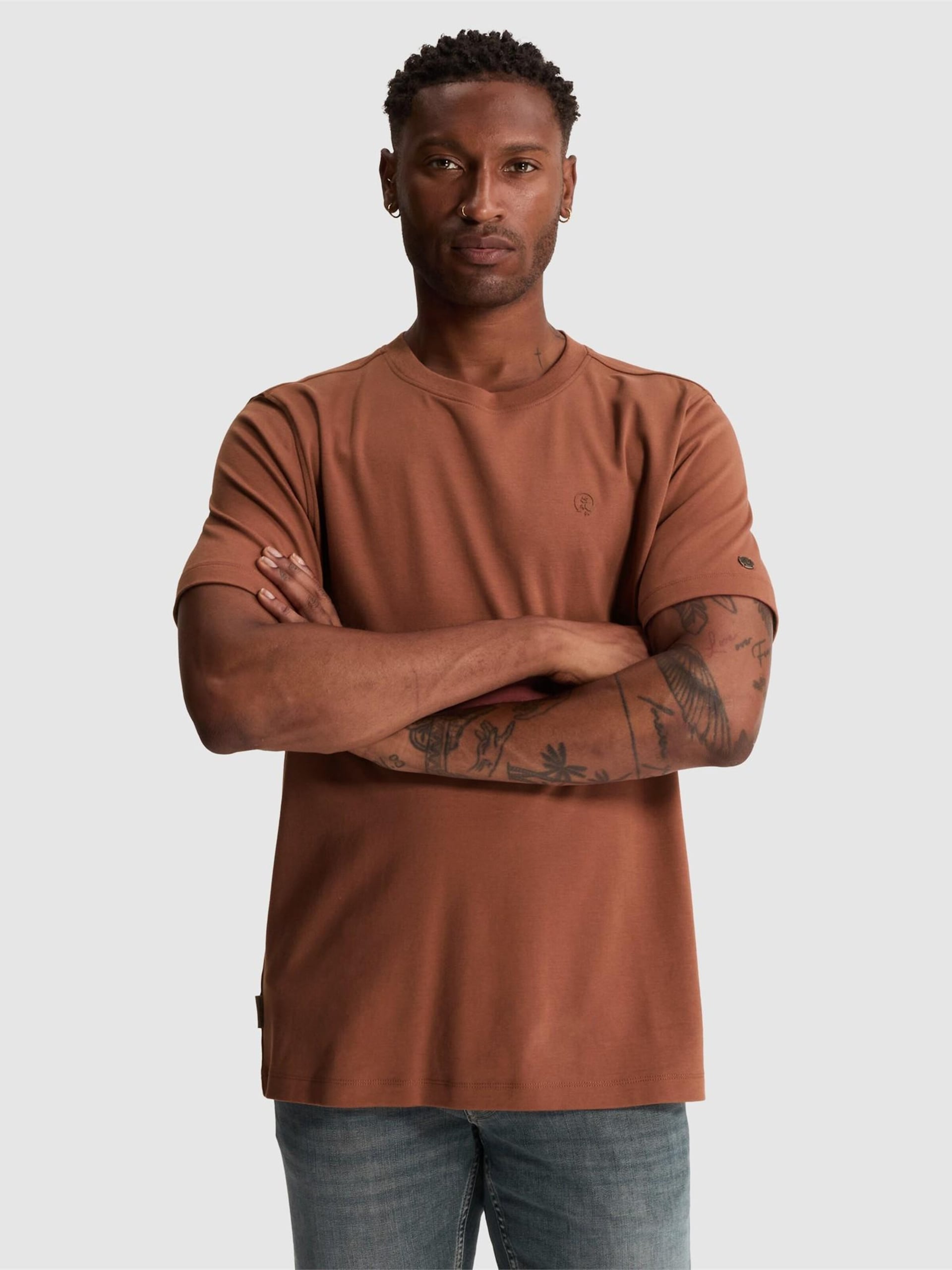 Cast Iron T-shirt 'Regular fit T-shirt in interlock' herr