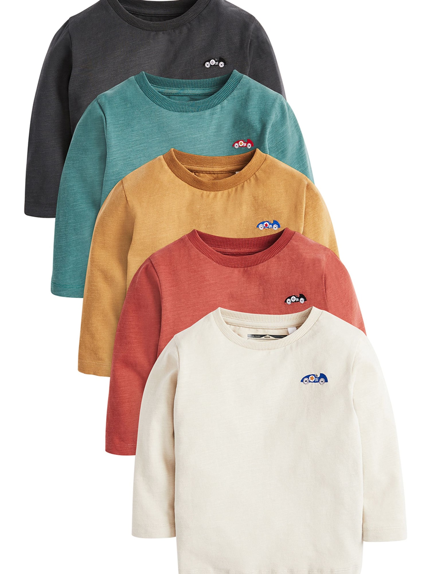 Next Tricou  albastru / galben închis / gri metalic / roșu deschis / alb