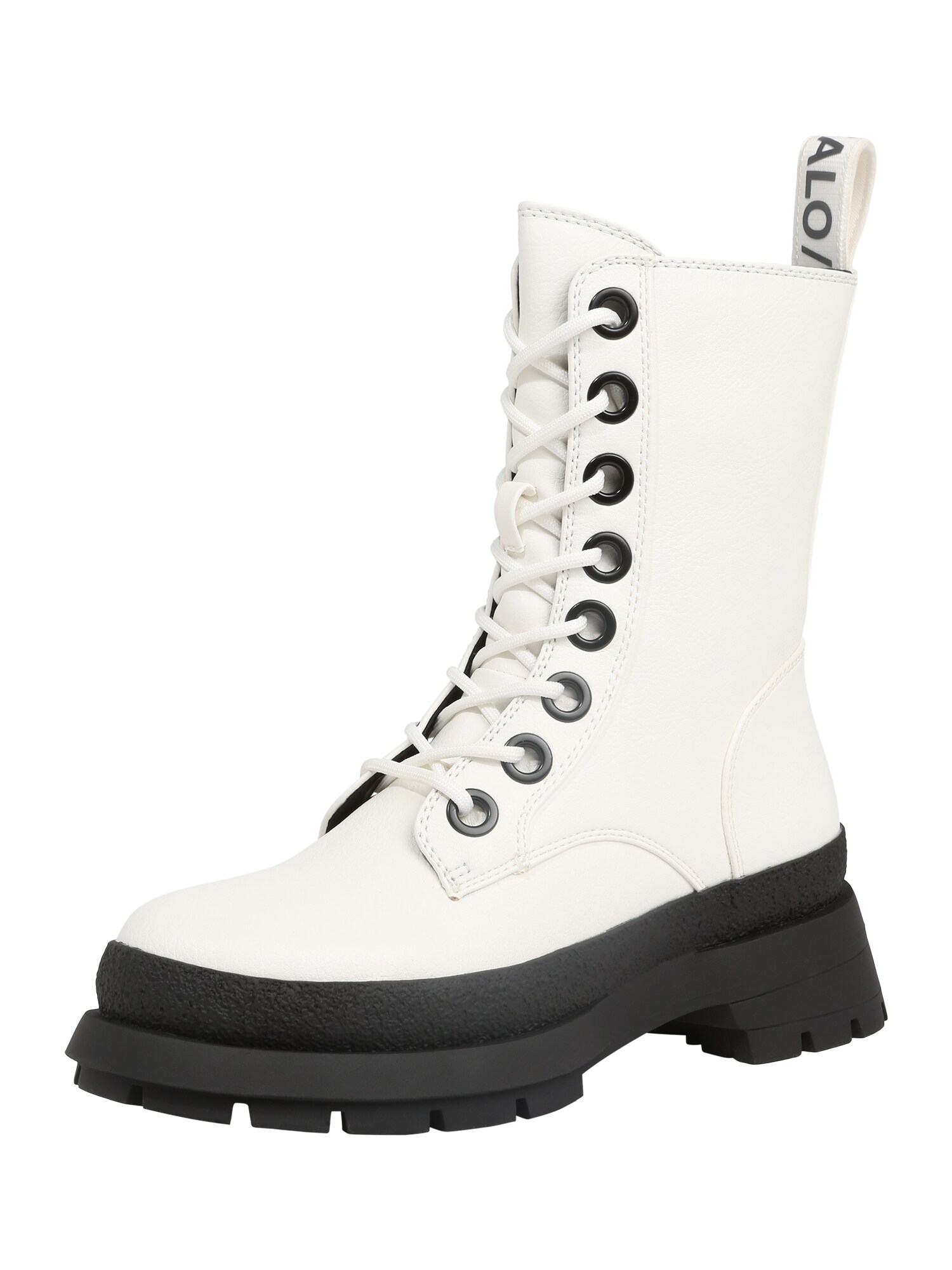 BUFFALO Ghete cu șireturi Scarlet  alb