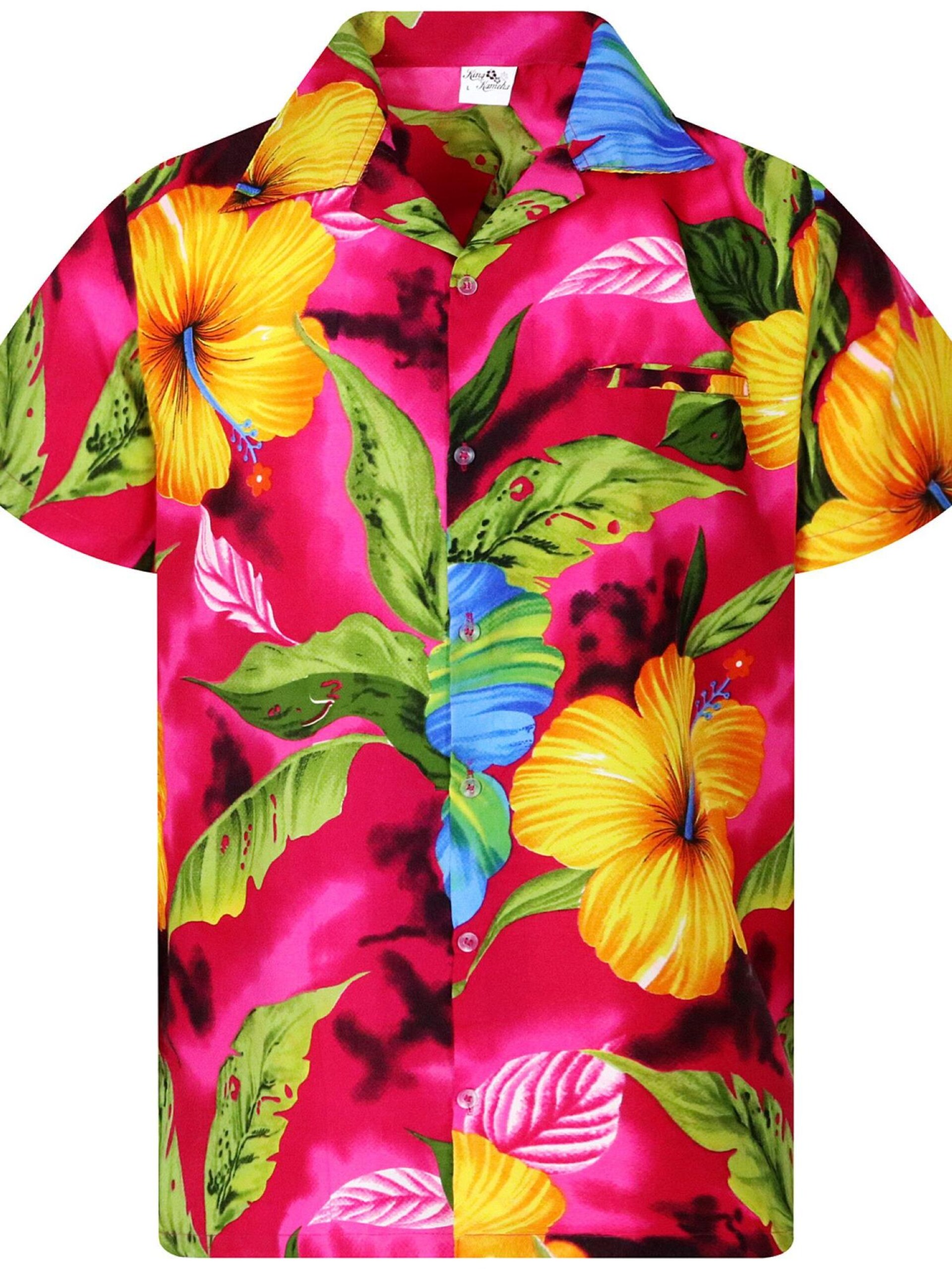 King Kameha T-shirt 'Big Flower' herr