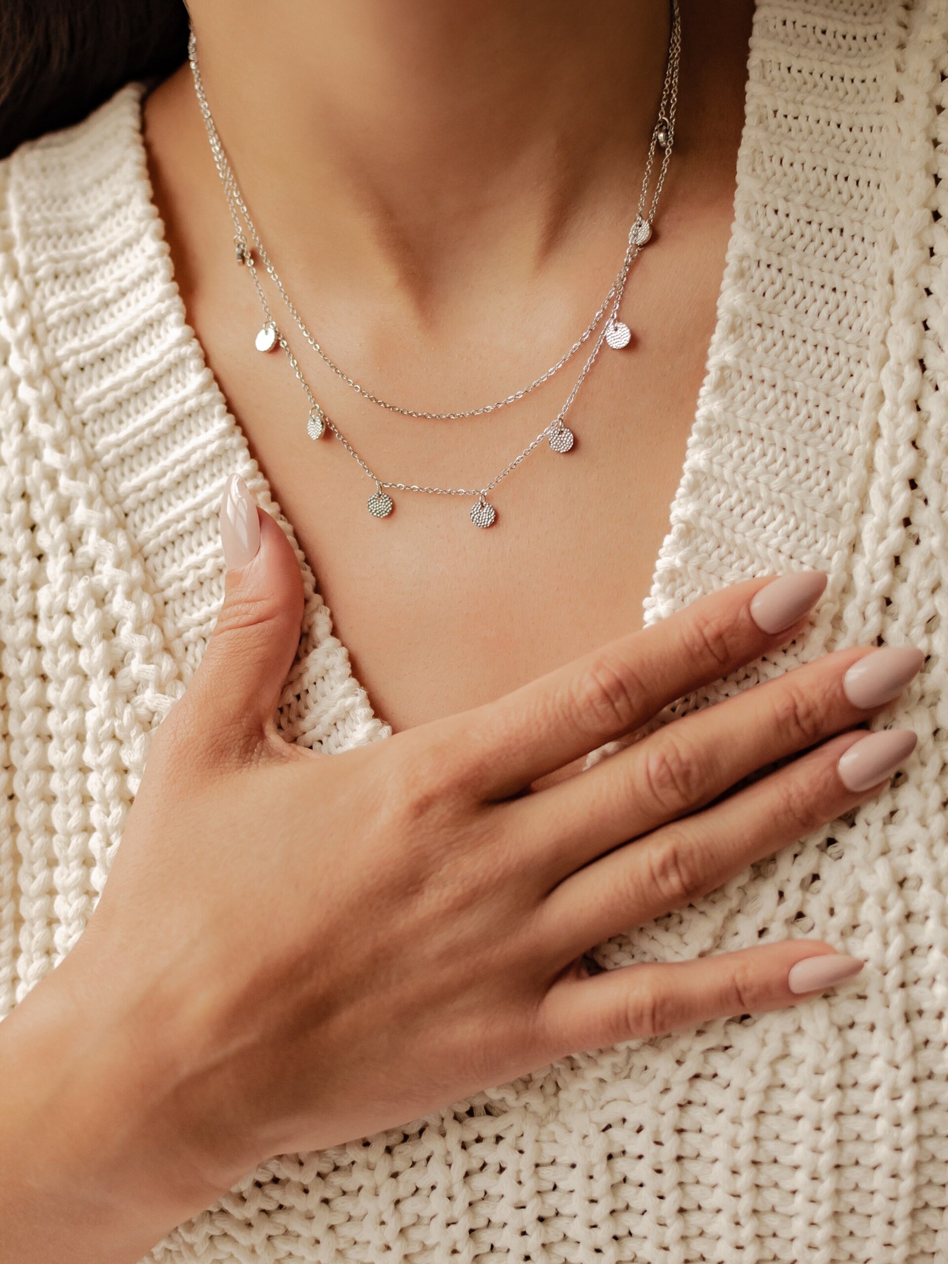 Hey Happiness Halsband 'Texture' dam