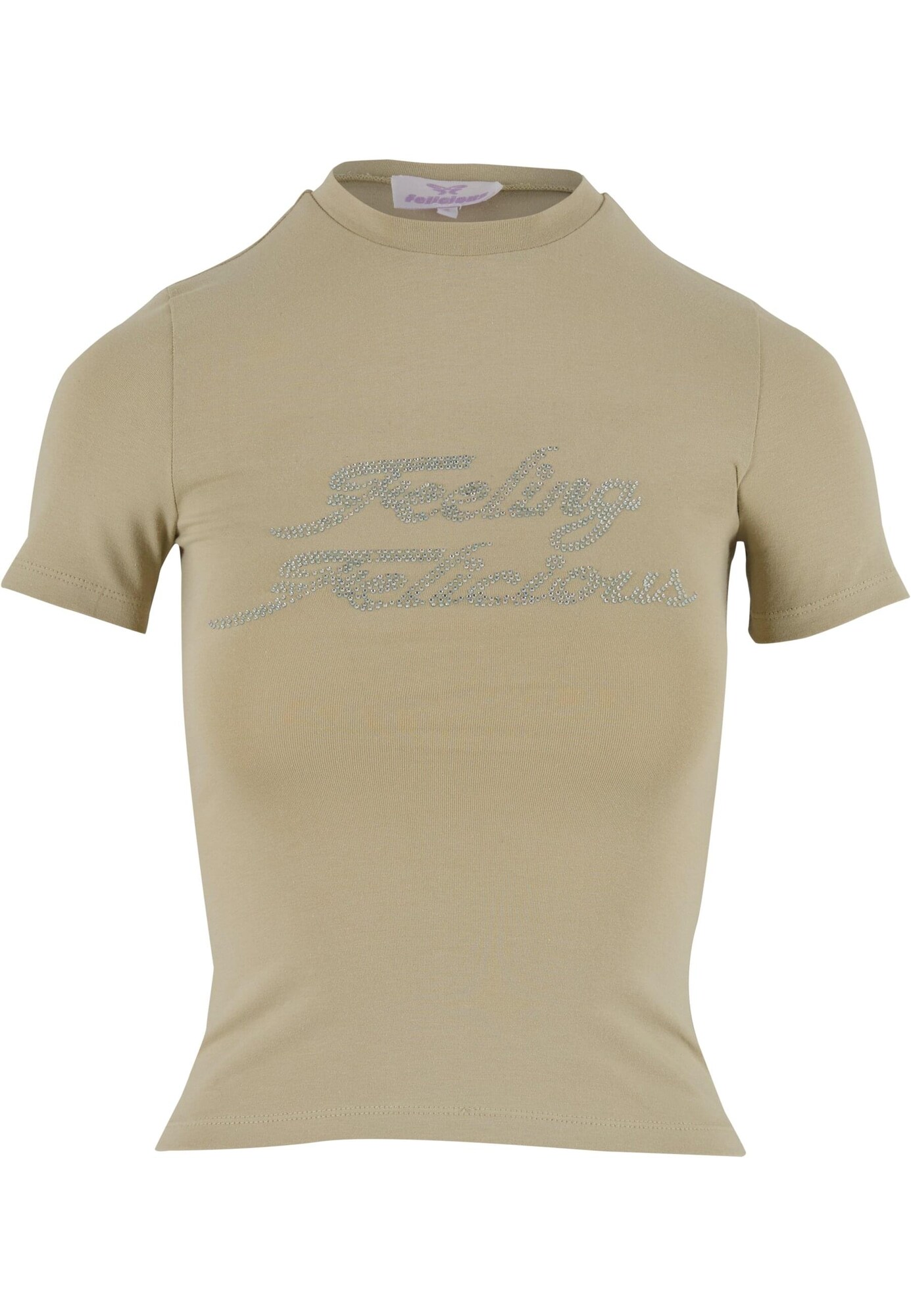Felicious Tricou Feeling  oliv / argintiu