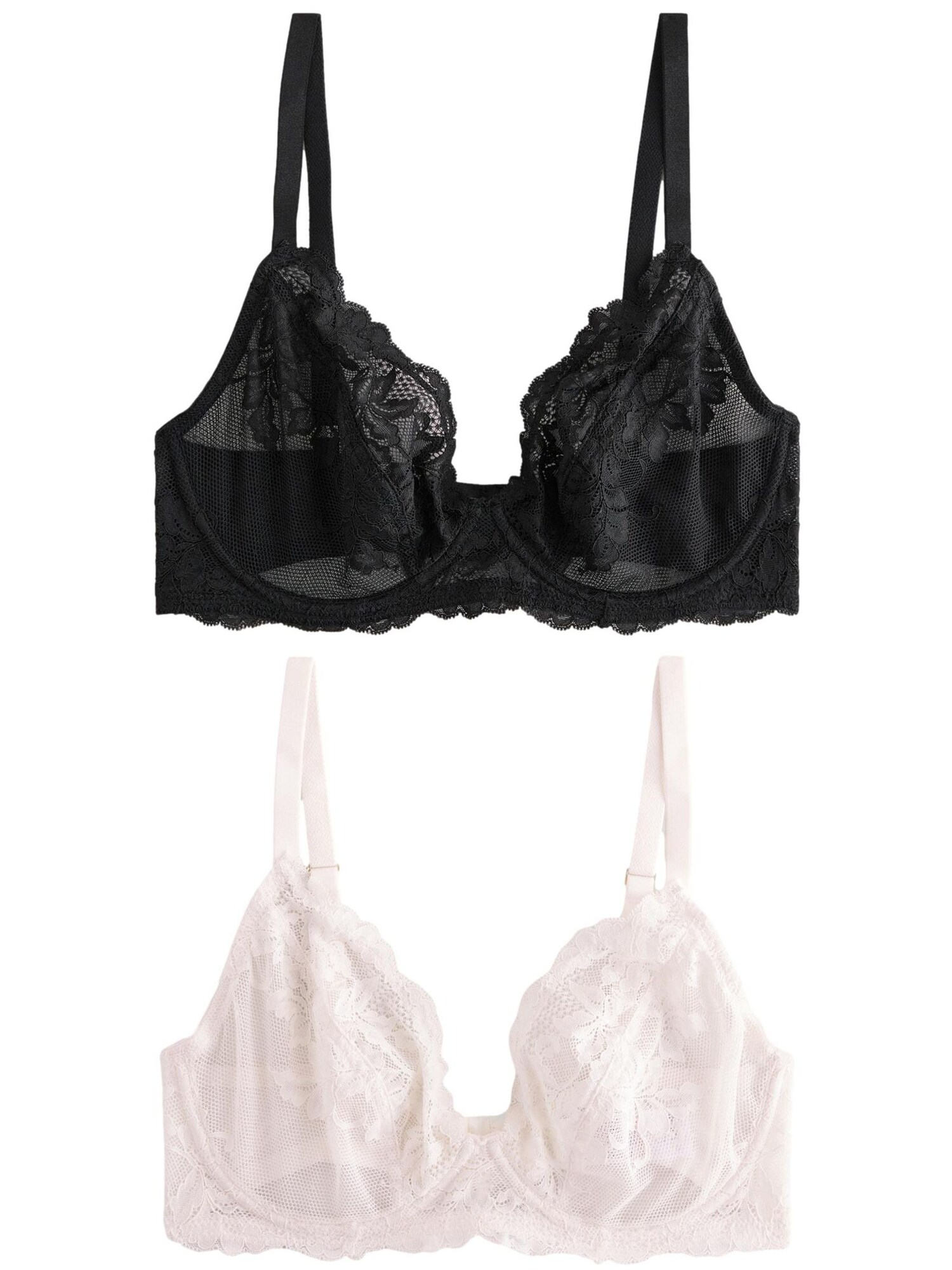 Next Sutien  crem / negru